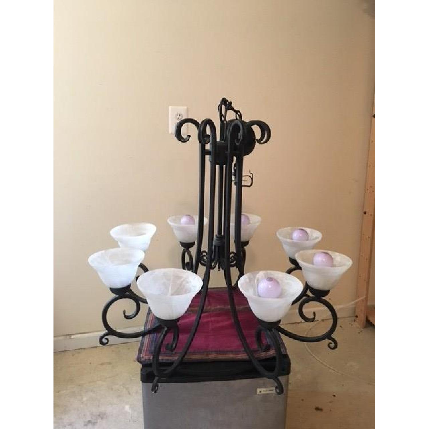Kalco Cast Iron Incandecent Luminaire/Chandelier - image-5