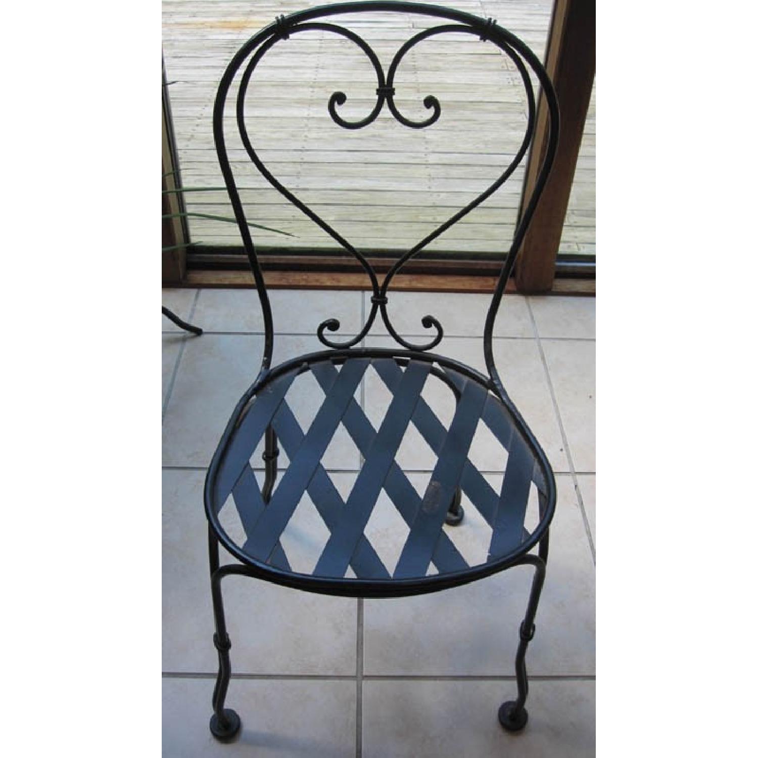 Vintage Italian Marble Bistro Table w/ 2 Chairs - image-5