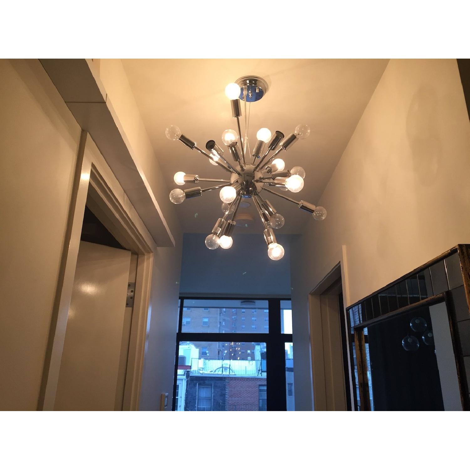 24 Bulb Chrome Sputnik Chandelier - image-2