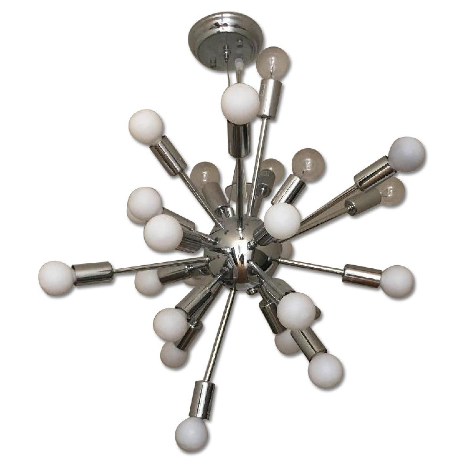 24 Bulb Chrome Sputnik Chandelier - image-0