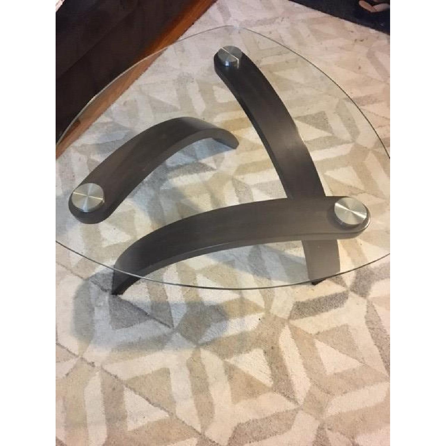 Raymour & Flanigan Allure Glass Coffee Table - image-3