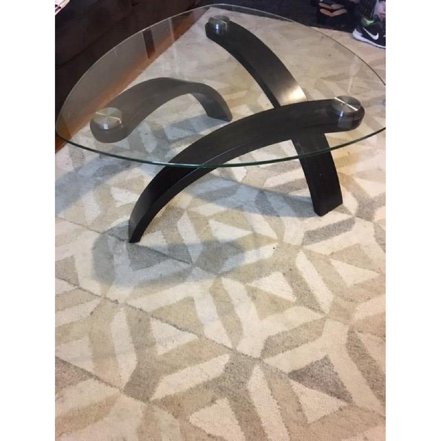 Raymour & Flanigan Allure Glass Coffee Table - image-4
