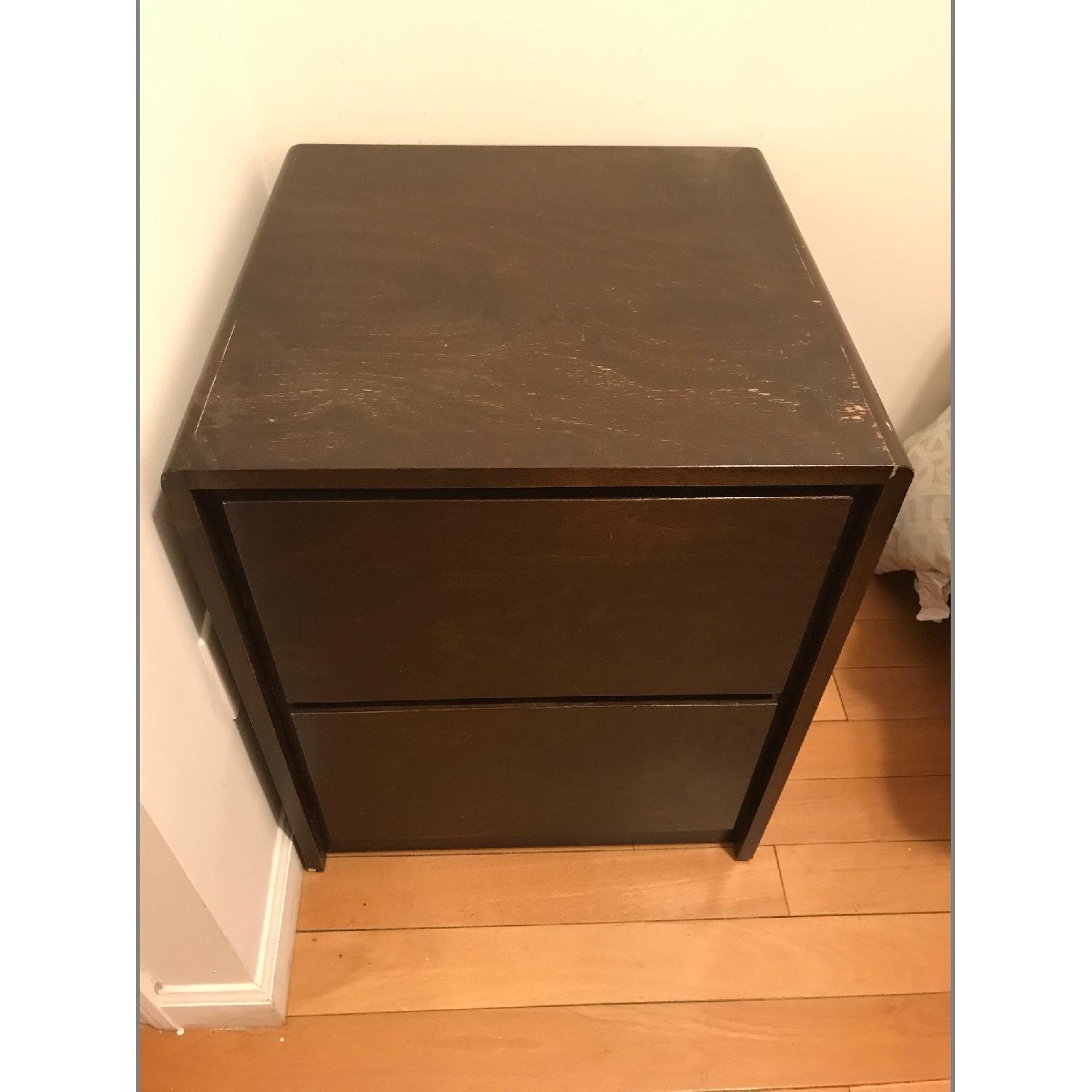 Gothic Cabinet Craft Dark Wood Nightstand - image-1