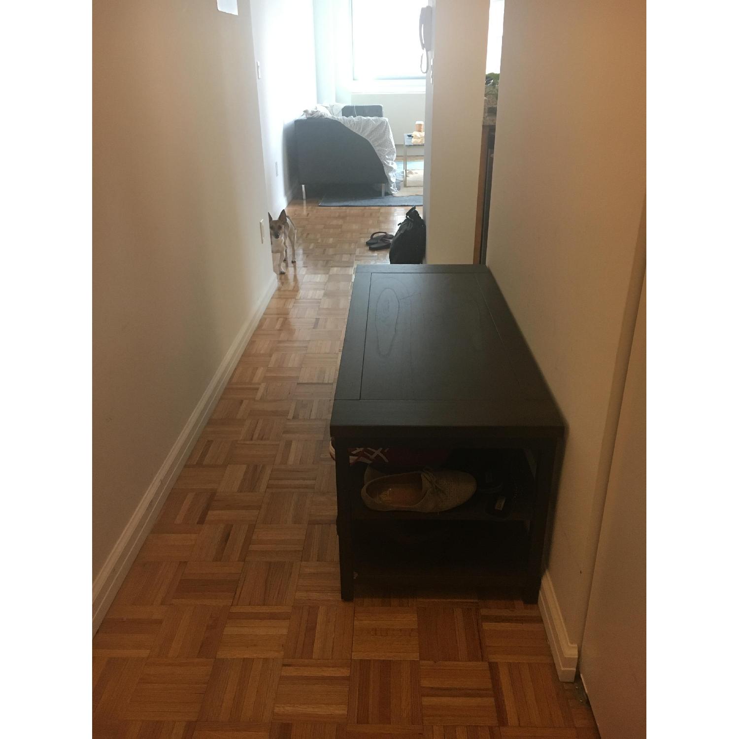 Crate & Barrel Wood Coffee Table - image-2