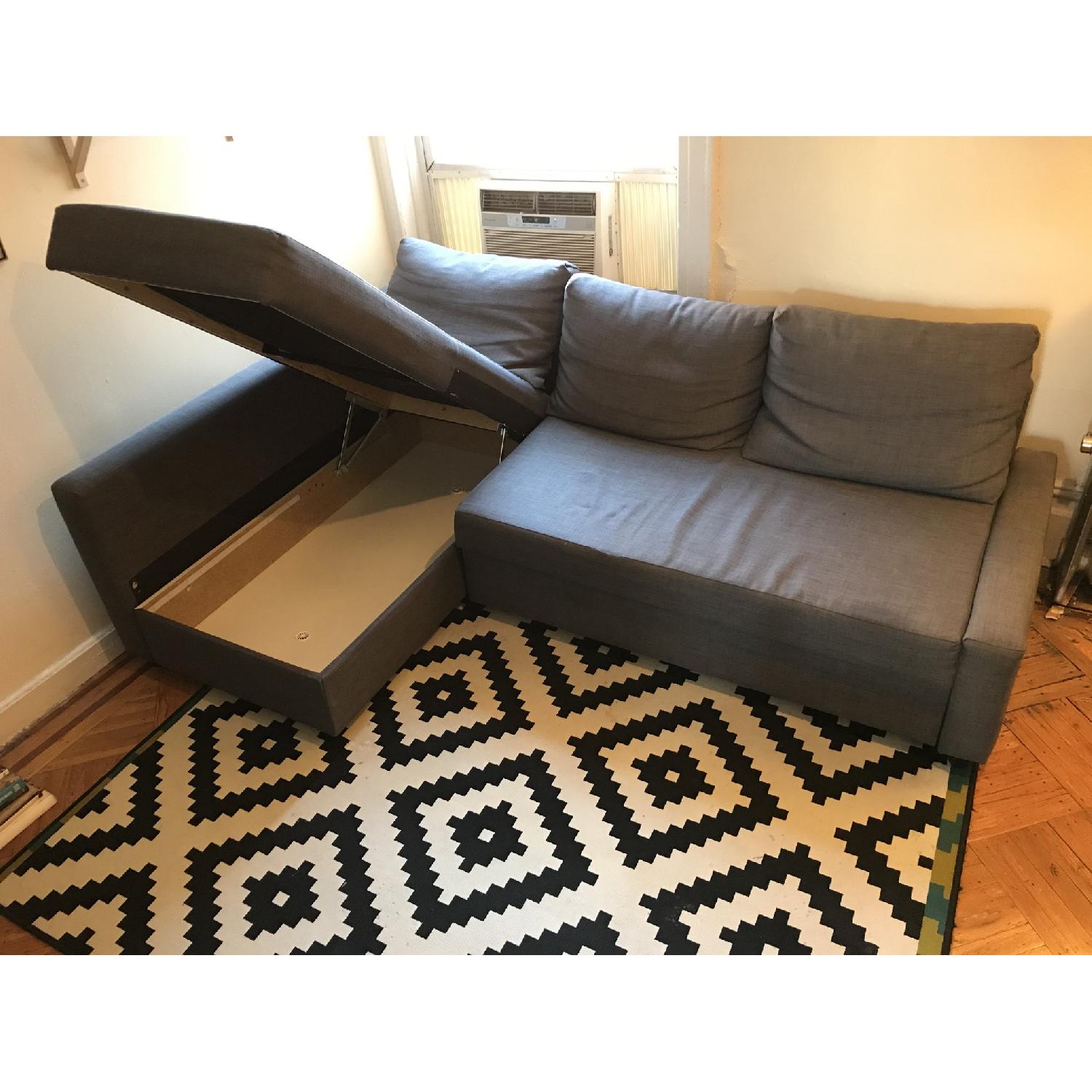 Ikea Friheten 3 Seat Sleeper Sectional w/ Storage - image-8