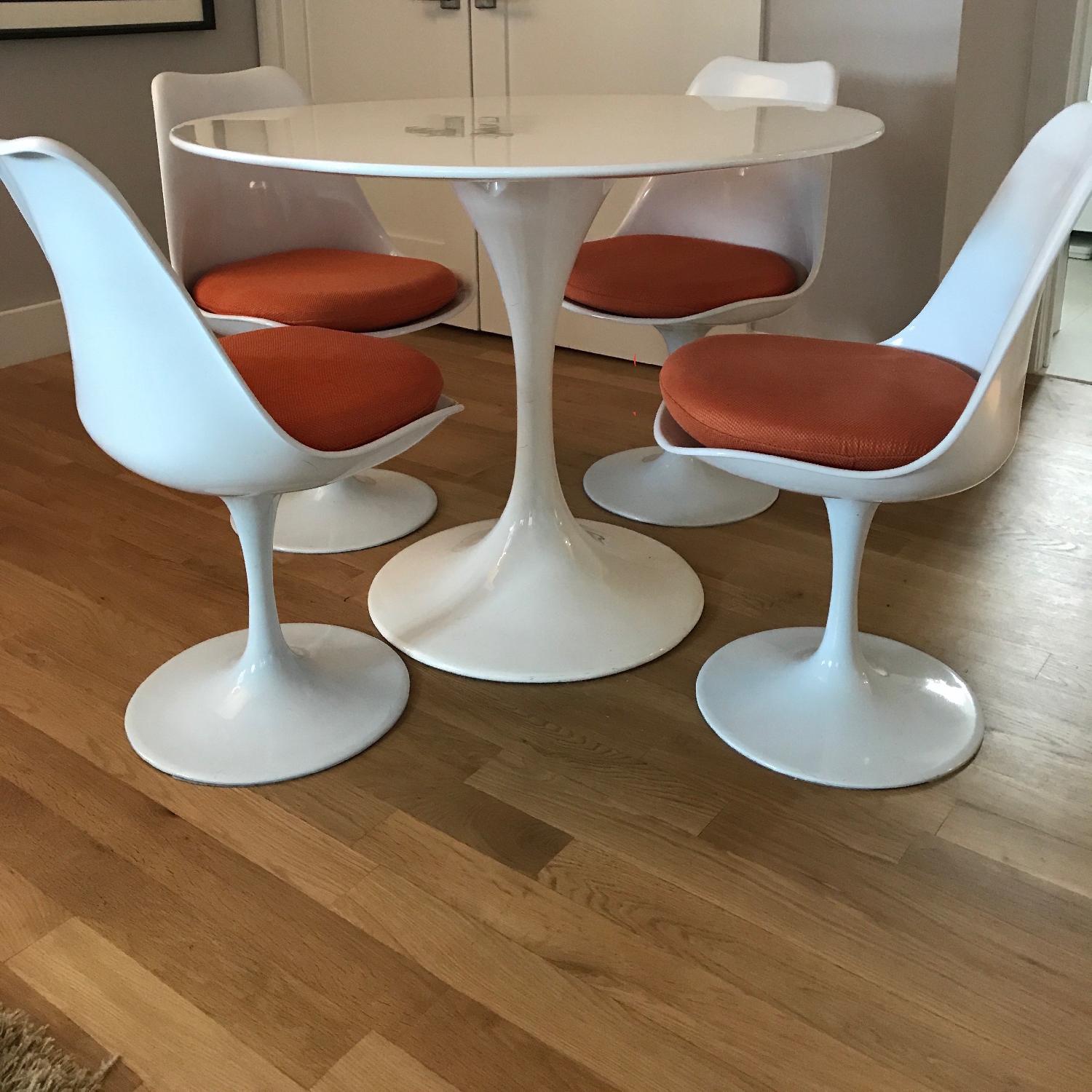 AllModern Angelica Tulip Table w/ 4 Chairs - image-1