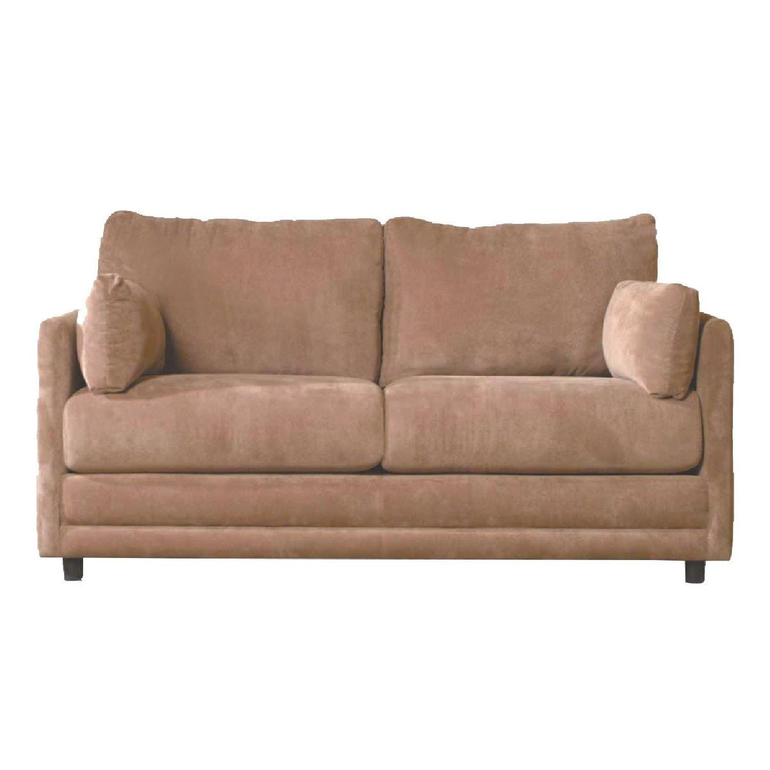 Jennifer Convertibles Corduroy Pull-Out Love Seat - image-6