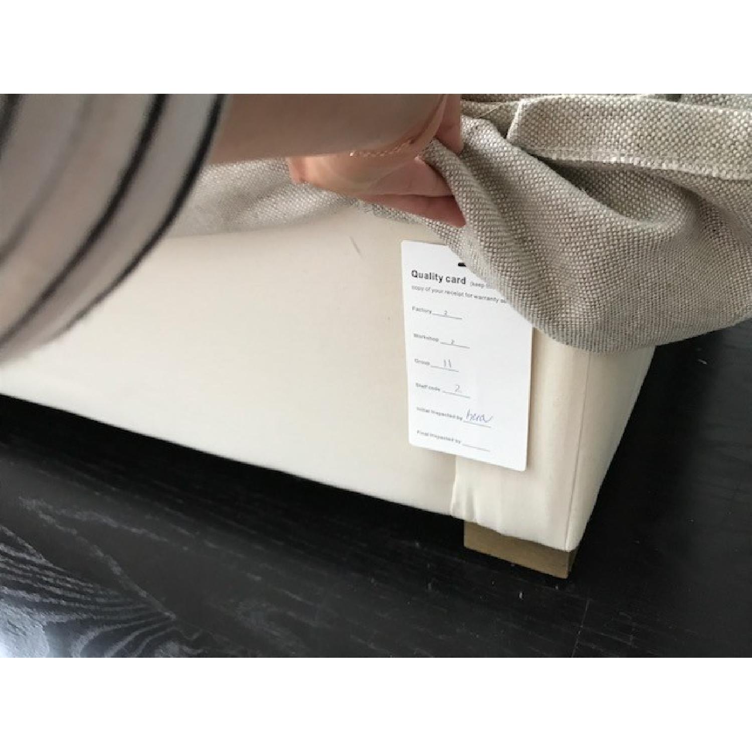 Restoration Hardware Linen Sofa - image-4