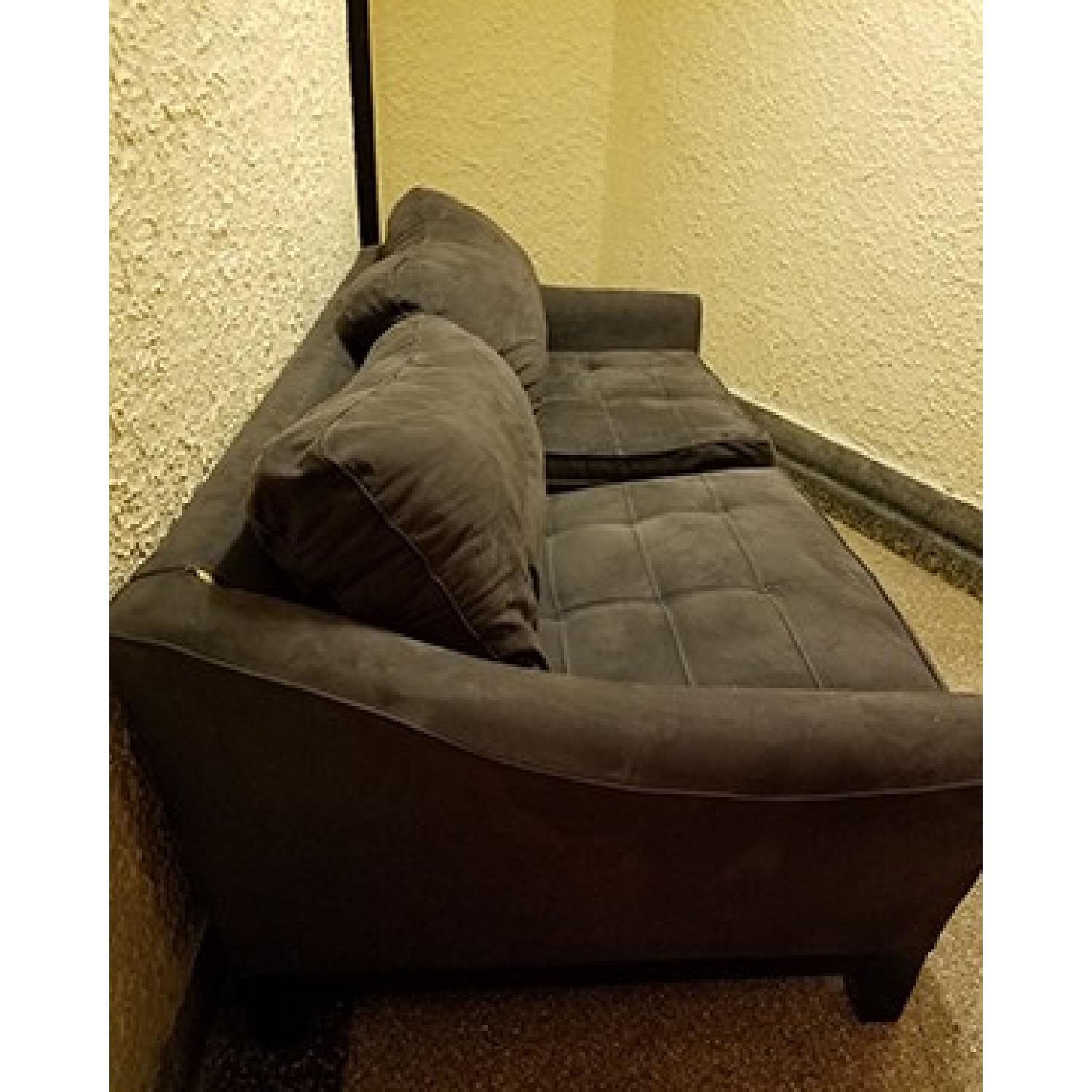Raymour & Flanigan Rory Microfiber Sofa - image-3