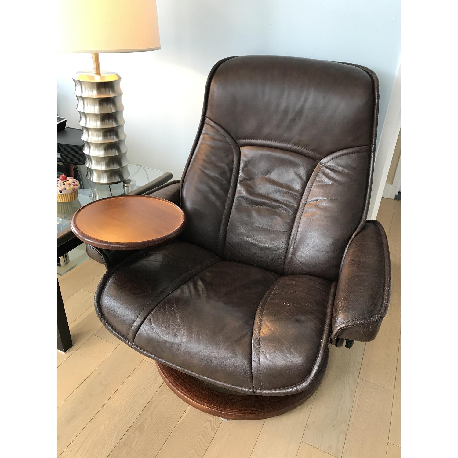 Stressless Consul Recliner & Ottoman - image-2