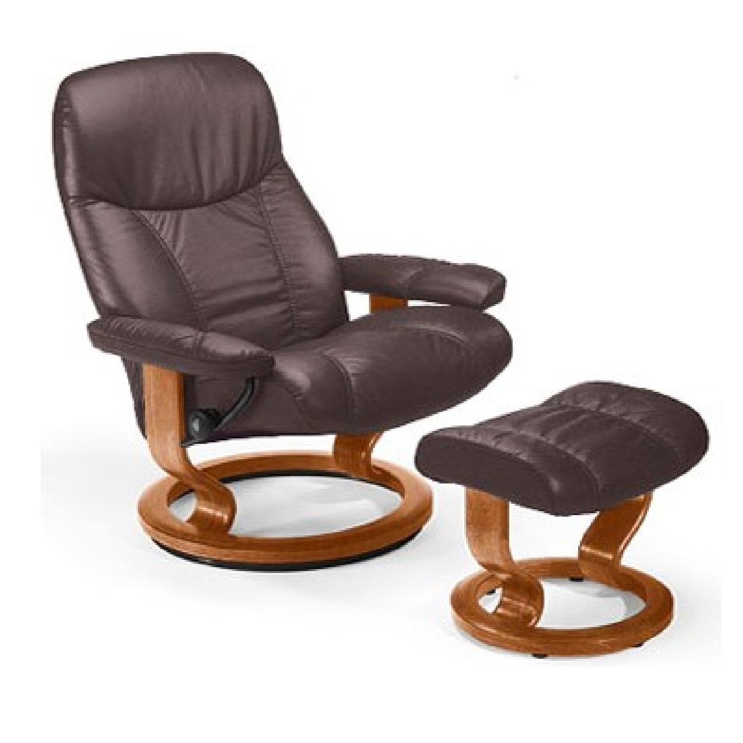 Stressless Consul Recliner & Ottoman - image-5