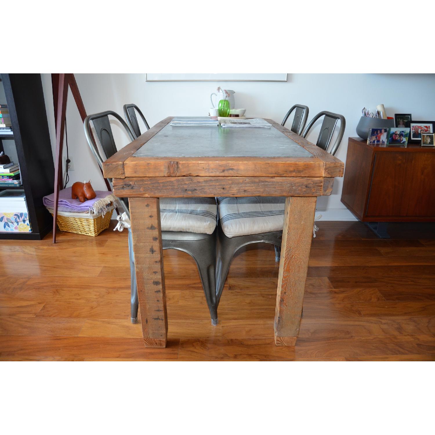 Golden Calf Farmhouse Wooden Table - image-1