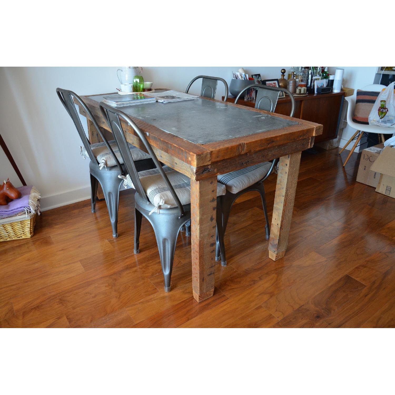 Golden Calf Farmhouse Wooden Table - Thumbnail 3