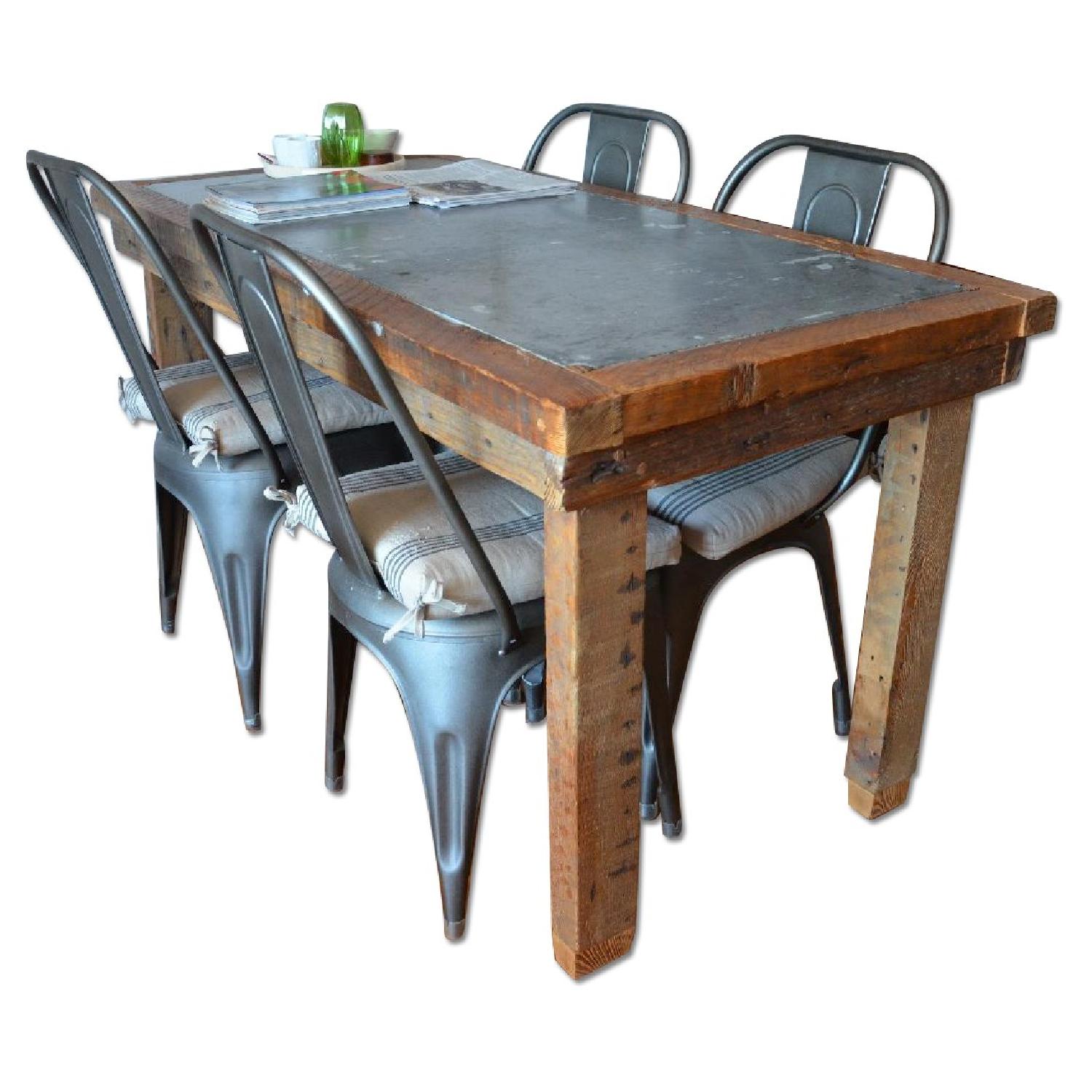 Golden Calf Farmhouse Wooden Table
