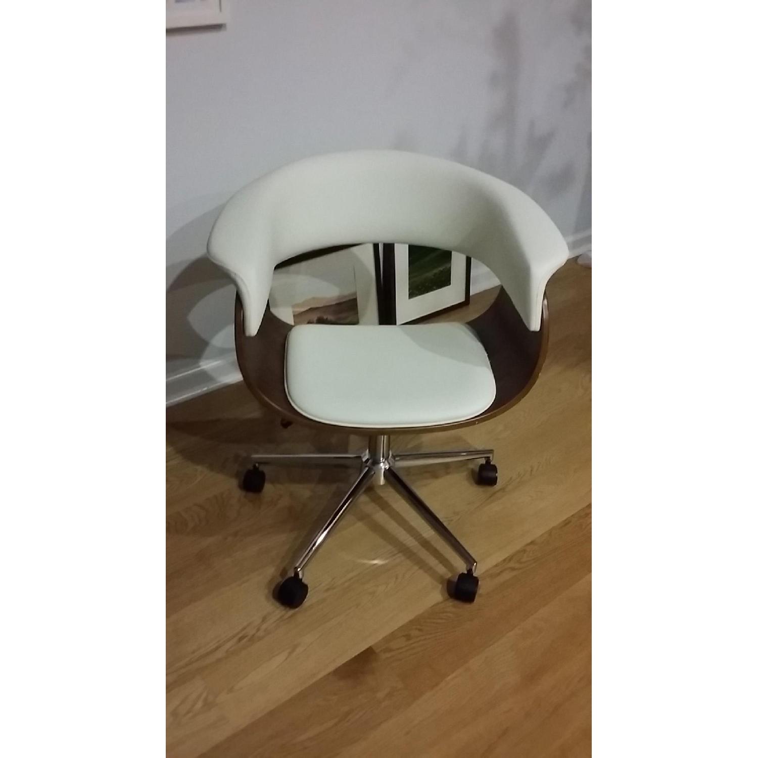 Porthos Home Antique Revival Liam Office Chair in White - image-1