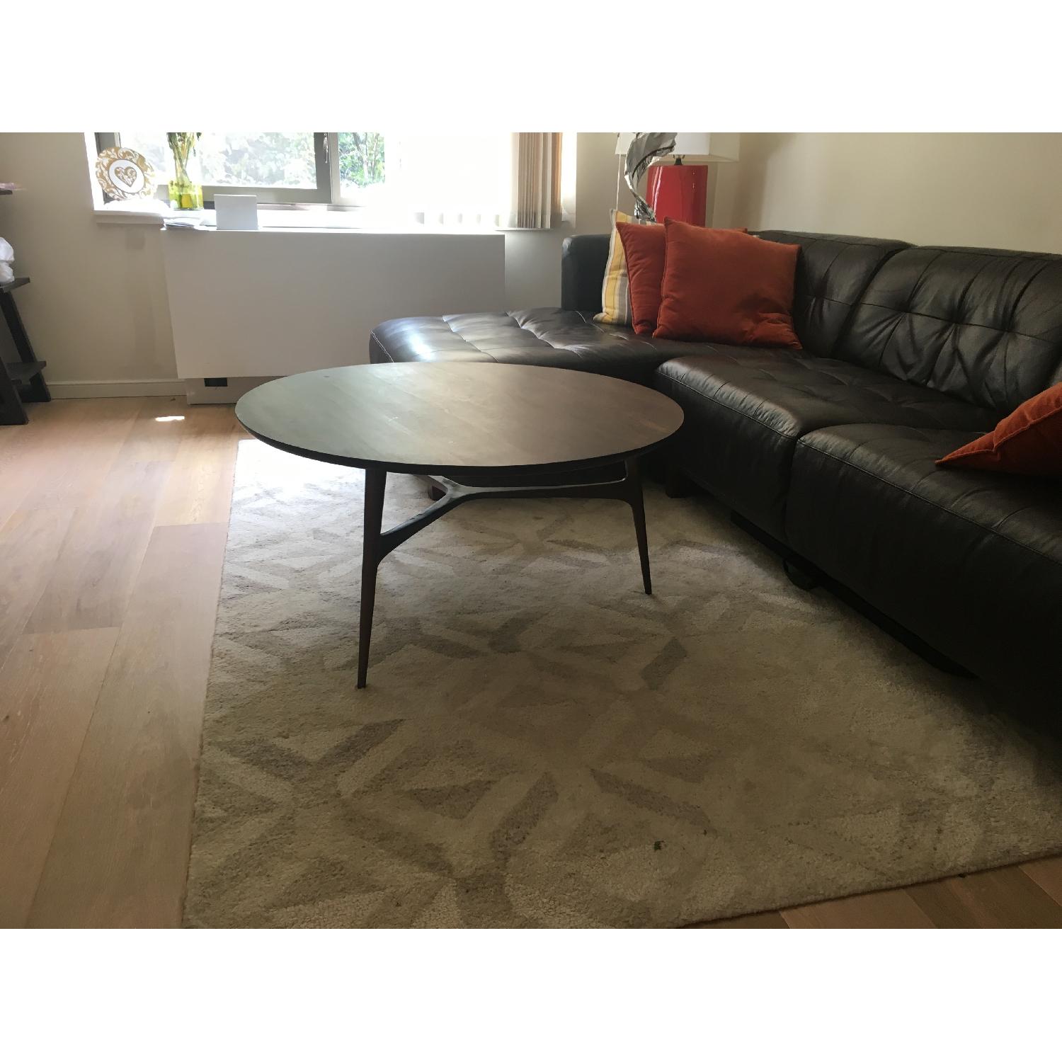 Macy's 2-Piece Leather Chaise Sectional Sofa - image-2