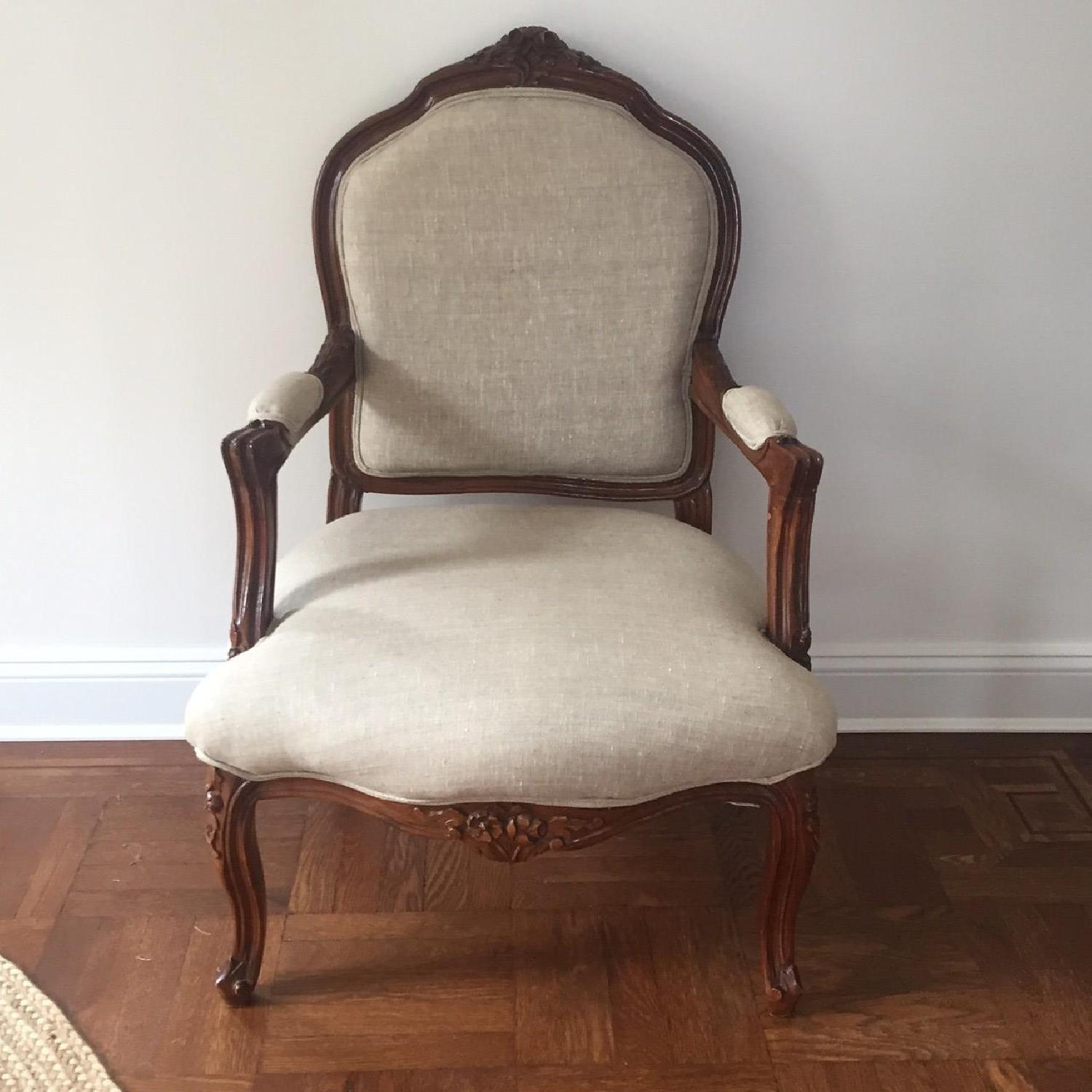 Linen Accent chair - image-1