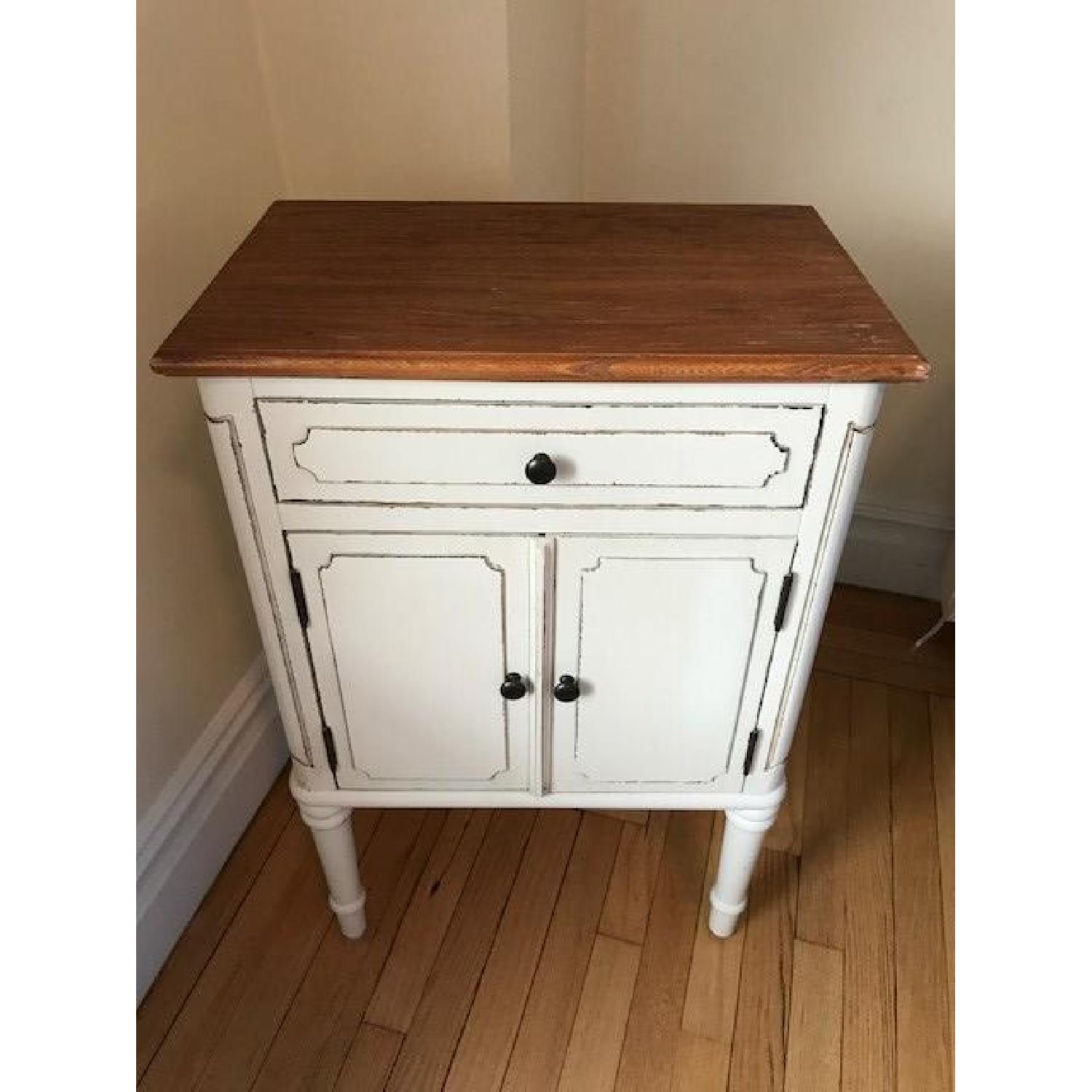 Ballard Designs Shabby Chic Bedside Table - image-4