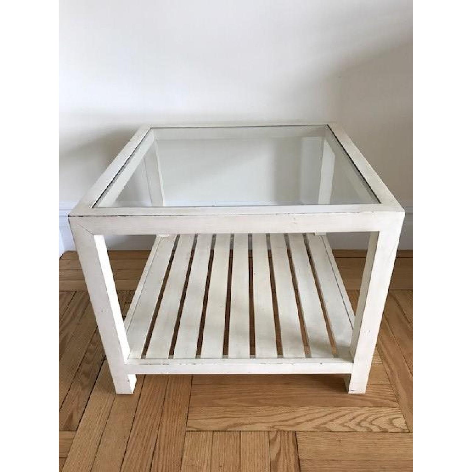 Ethan Allen White Bunching Coffee Tables - image-2