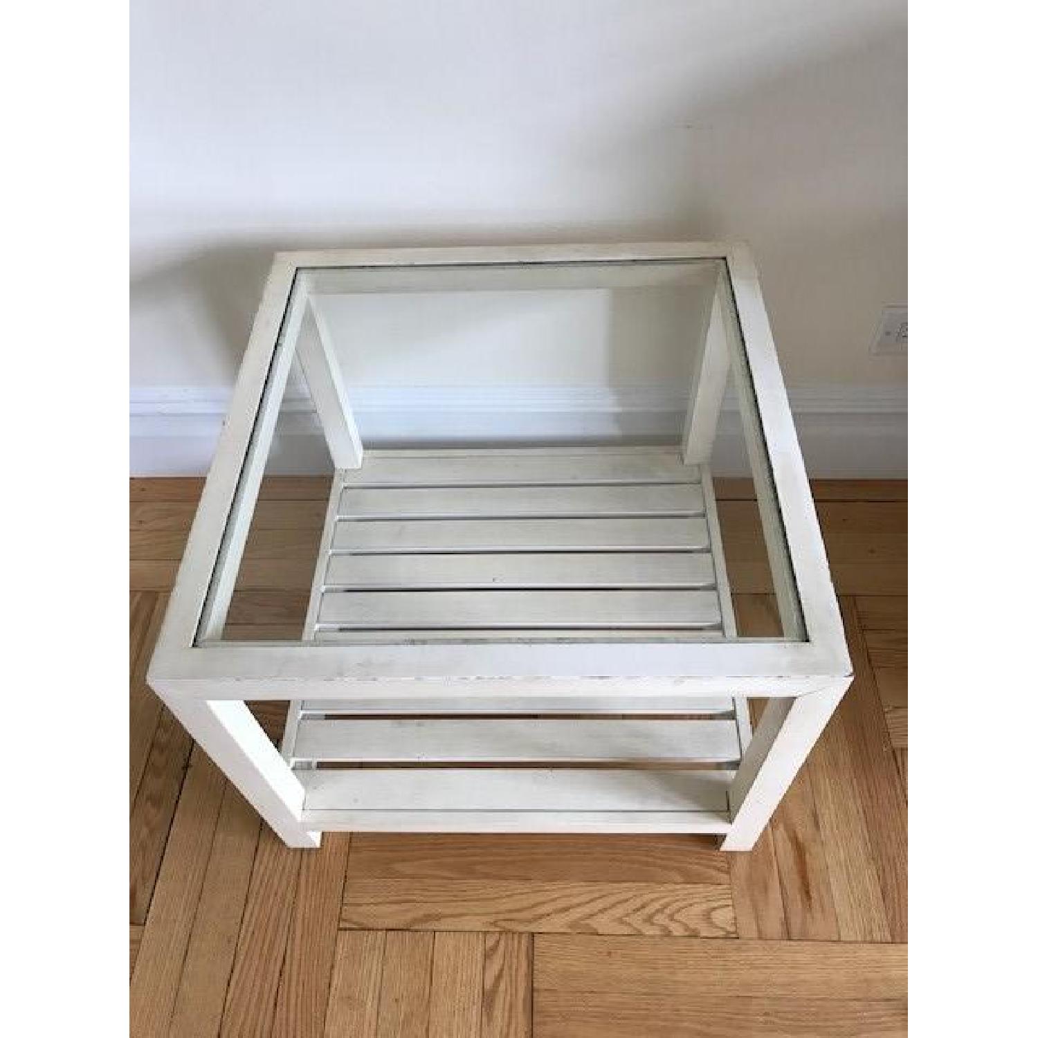 Ethan Allen White Bunching Coffee Tables - image-3