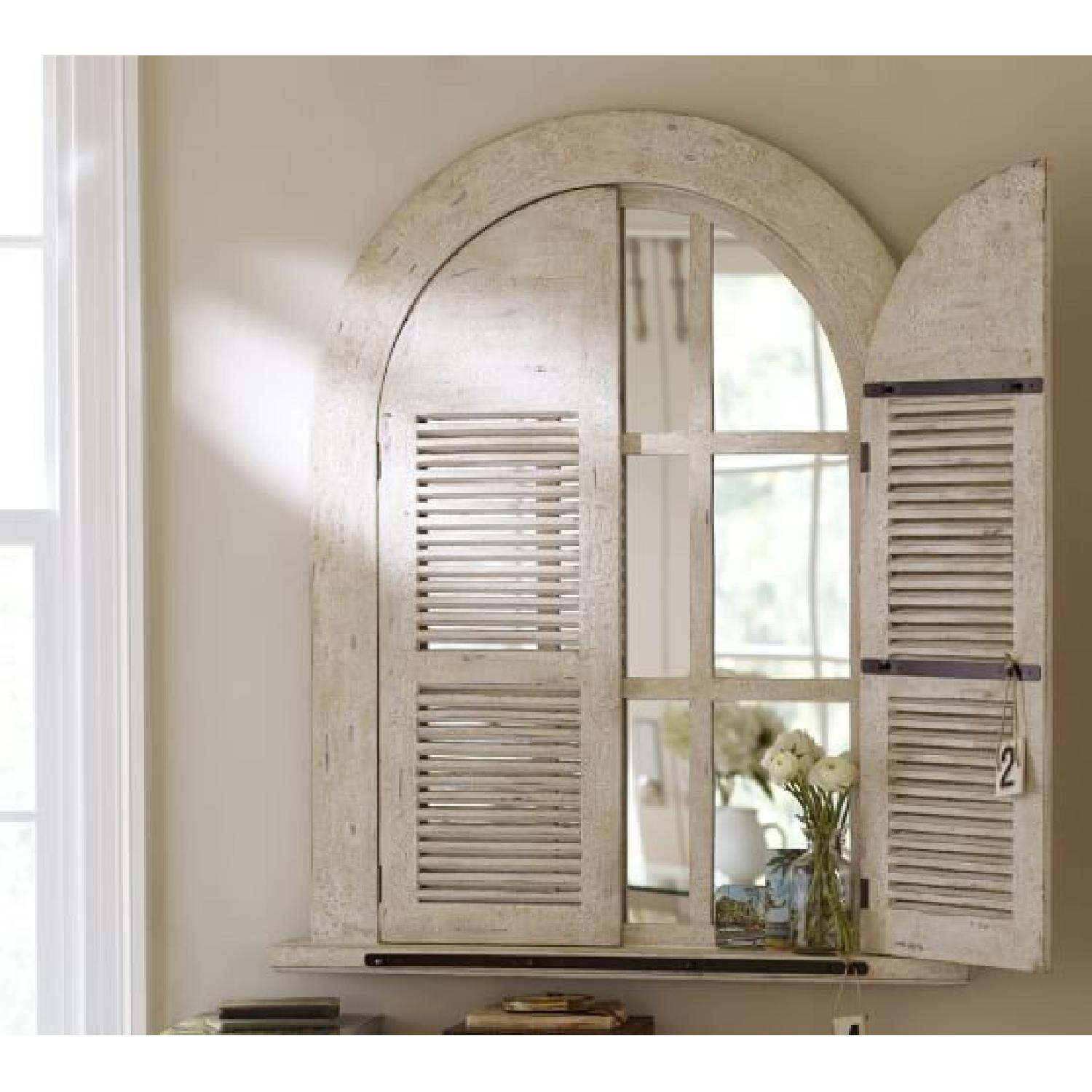 Pottery Barn Arched Door Window Mirror - image-4