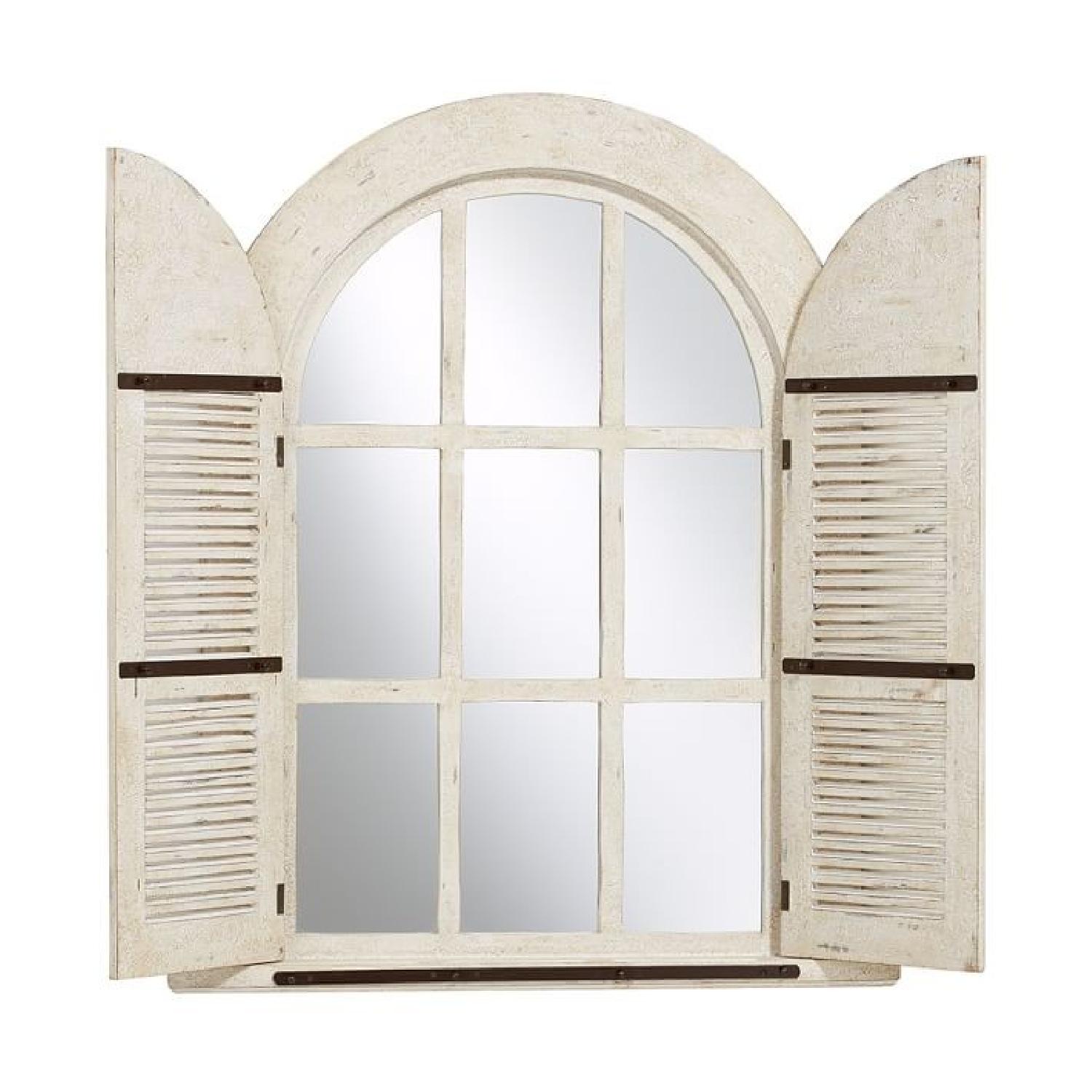 Pottery Barn Arched Door Window Mirror - image-5