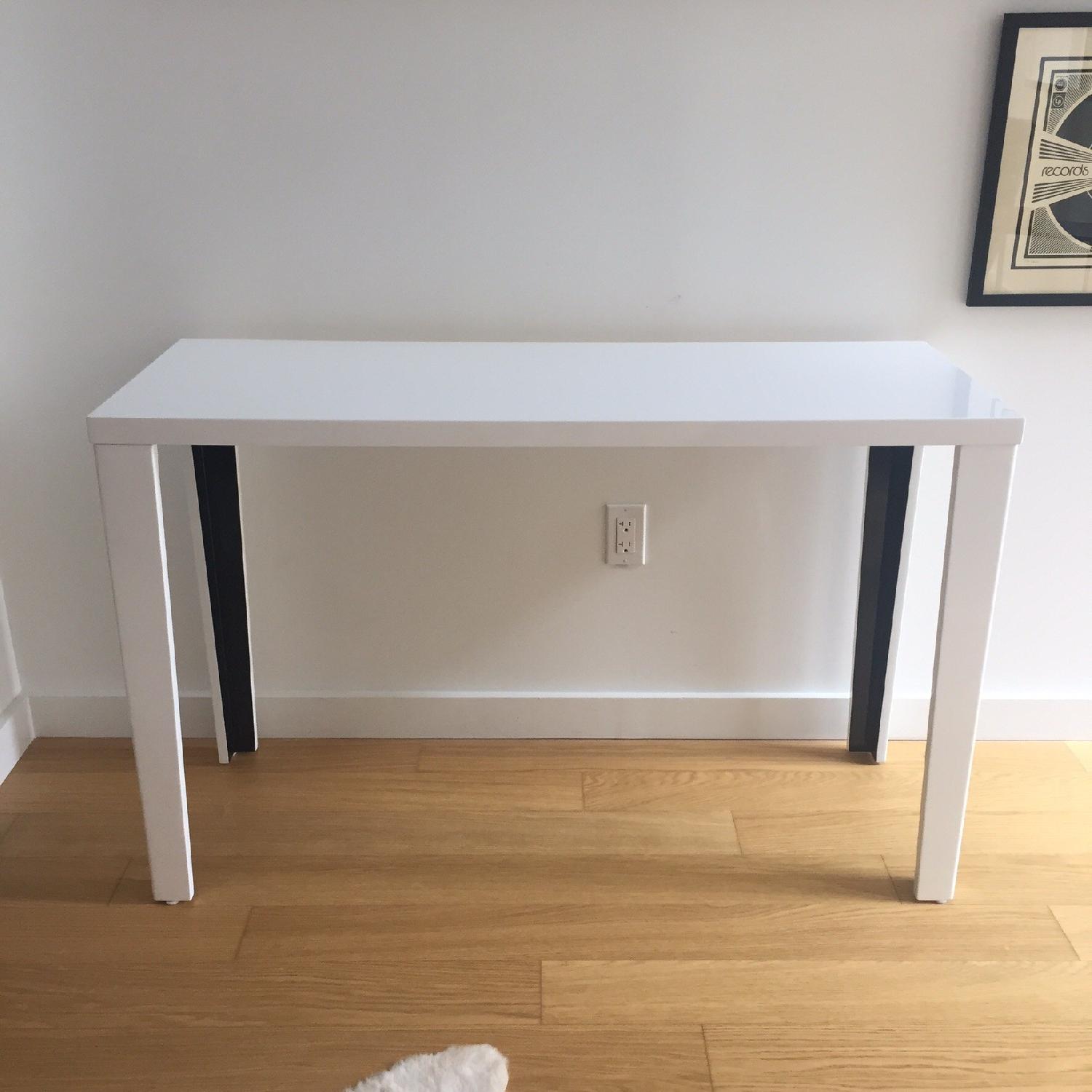 AllModern White Lacquer Console/Side Table - image-1