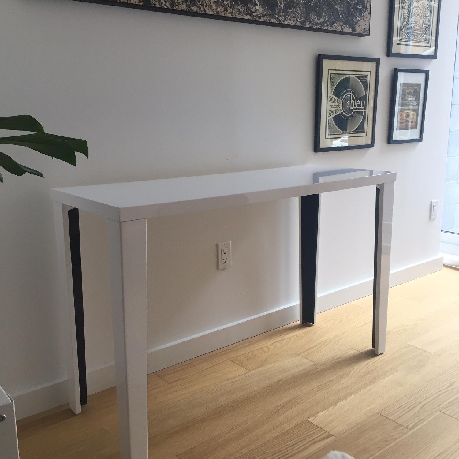AllModern White Lacquer Console/Side Table - image-2