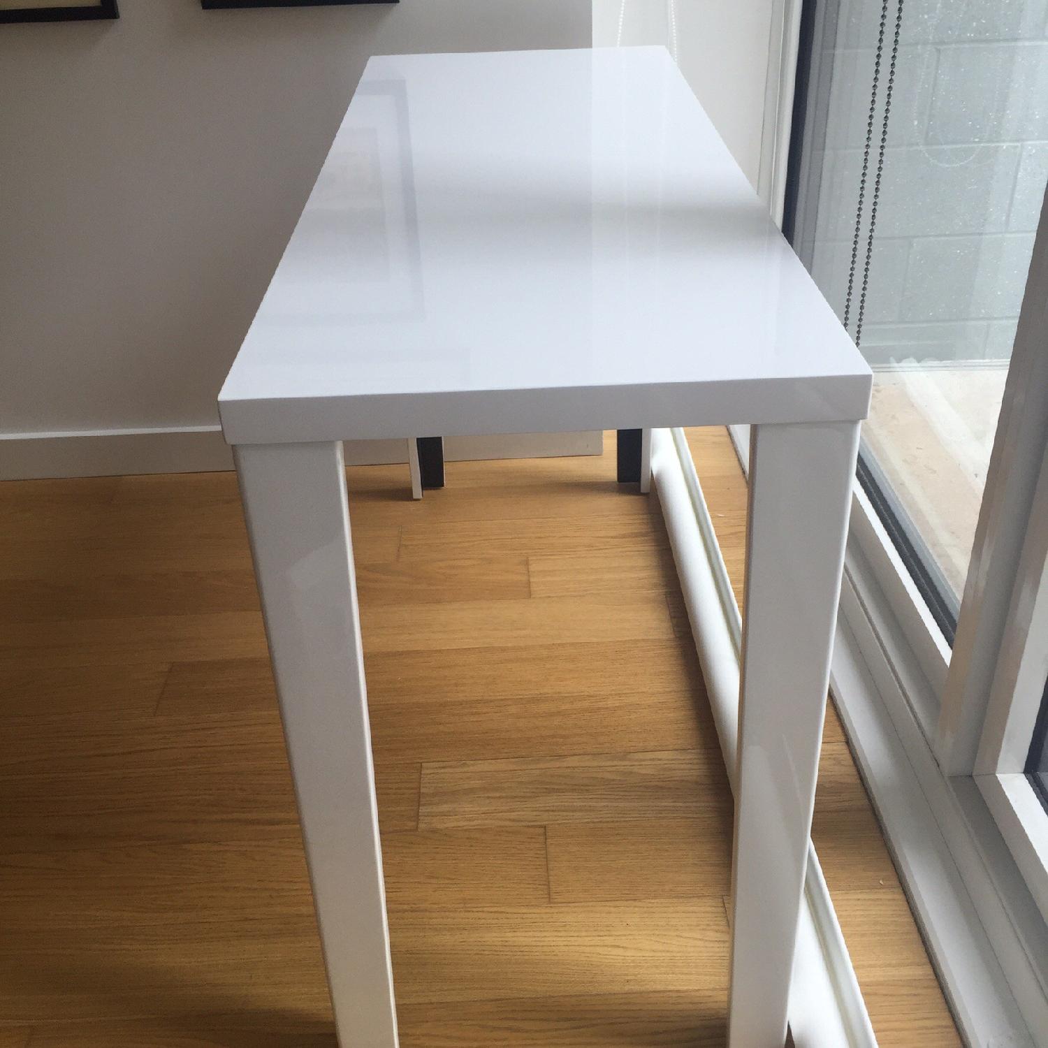 AllModern White Lacquer Console/Side Table - image-3