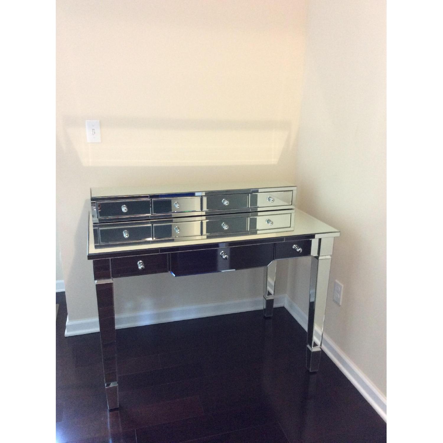 Bungalow 5 Chelsea Mirrored Desk - image-1