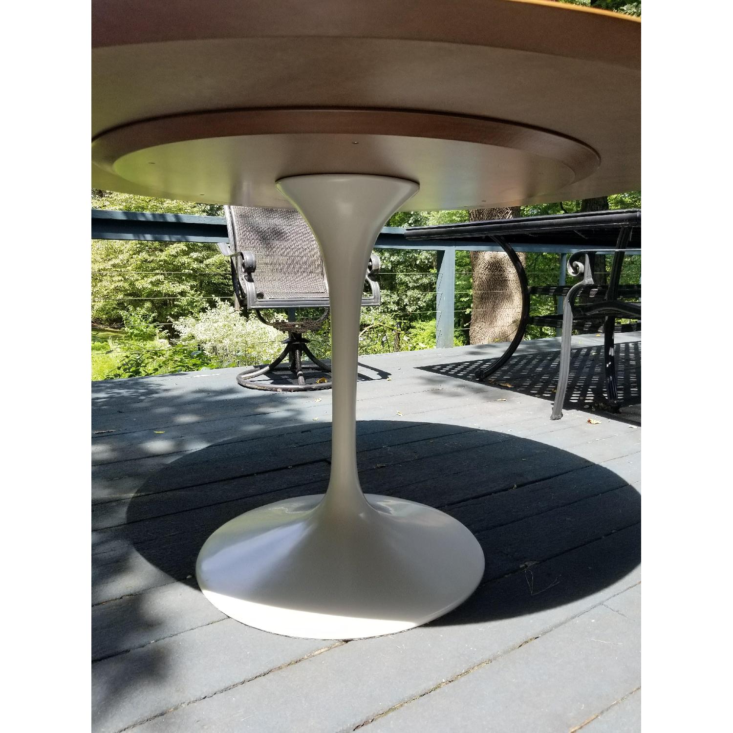 White on White Saarinen Tulip Style Round Dining Table - image-3