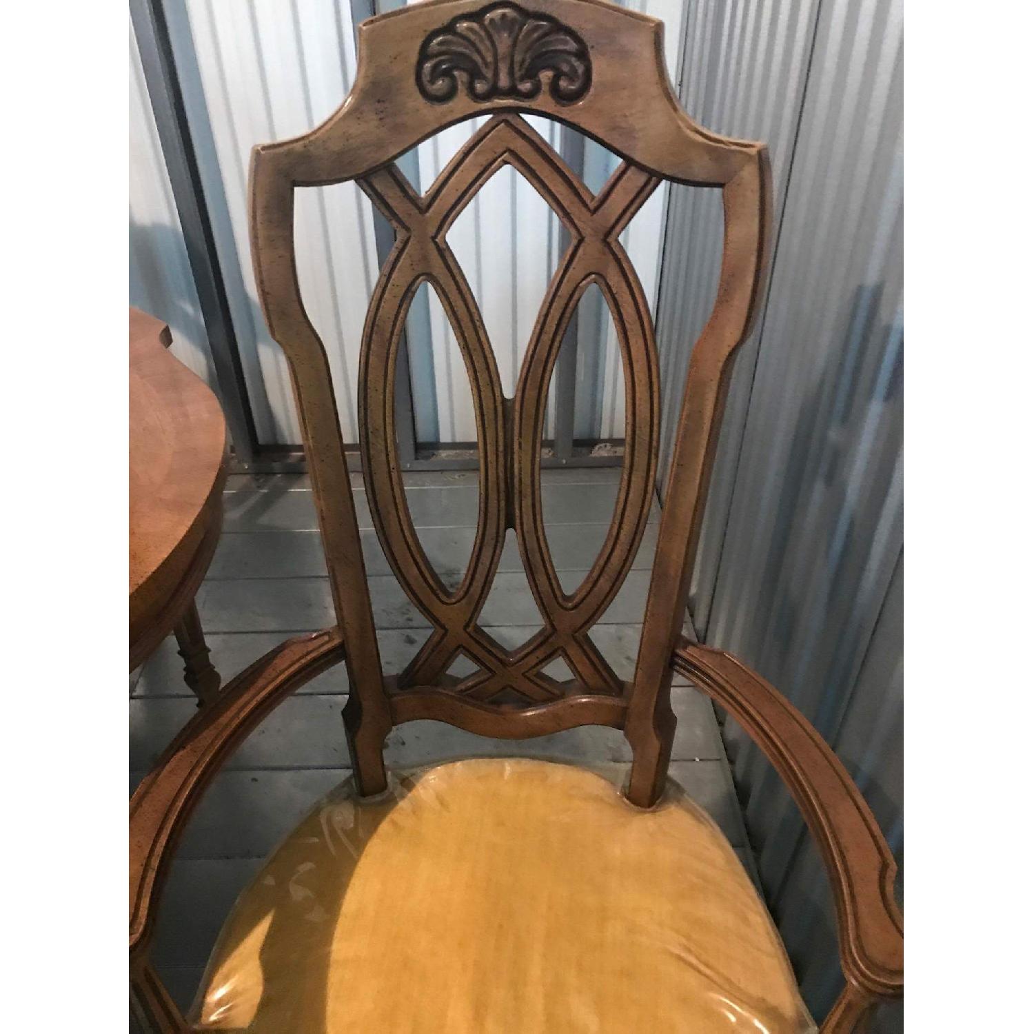 Vintage 1970s Extendable Dining Table w/ 6 Chairs - image-6