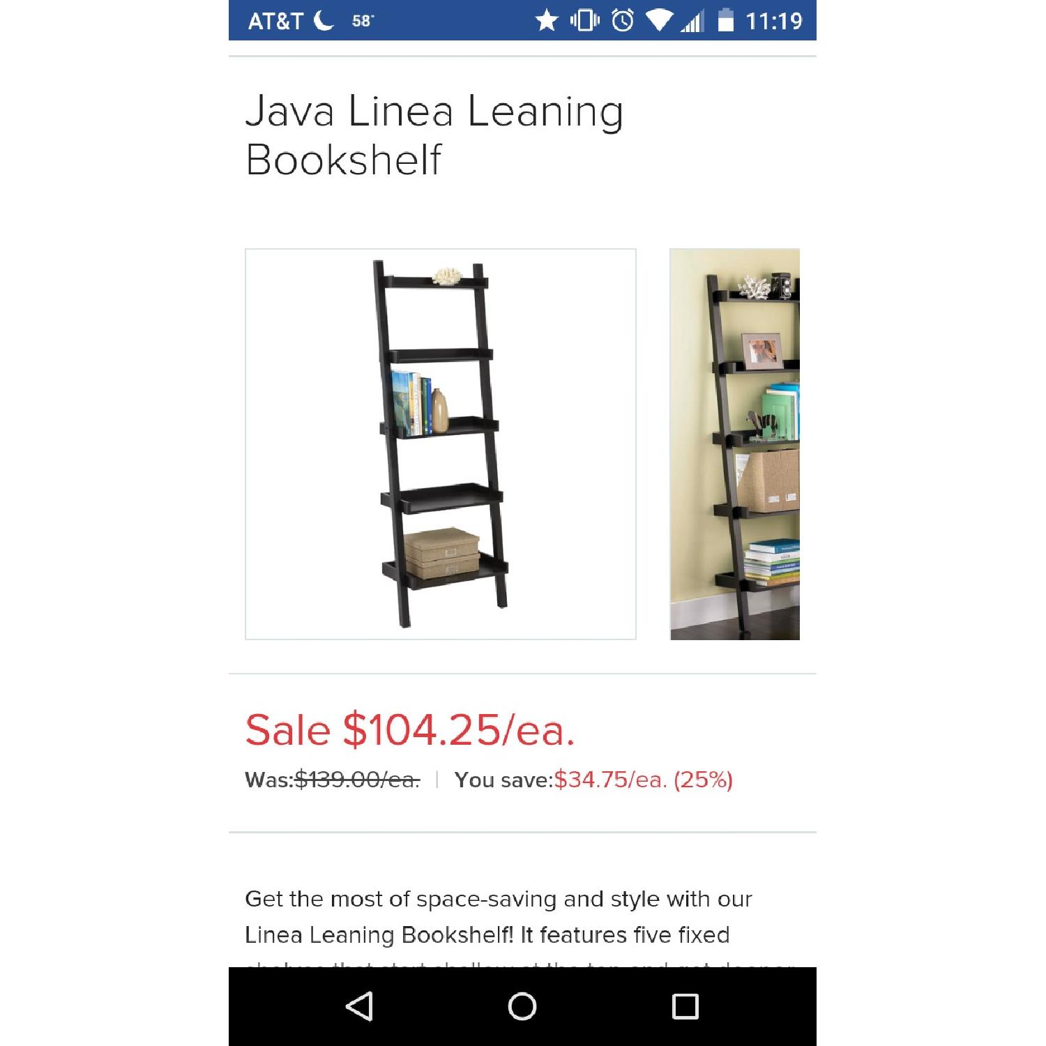 Container Store Leaning Bookshelves - image-3