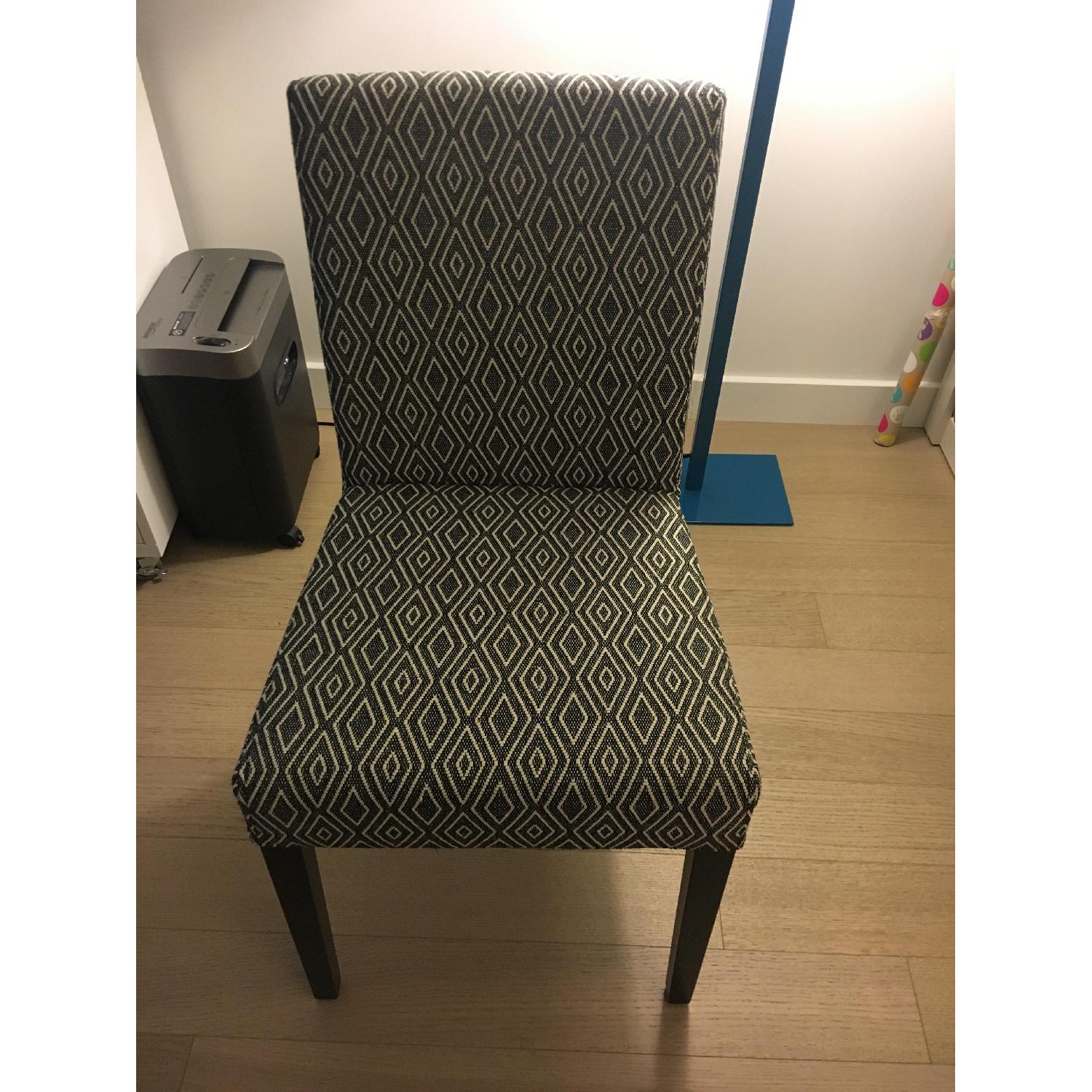 Crate & Barrel Lowe Upholstered Dining Chairs - image-1