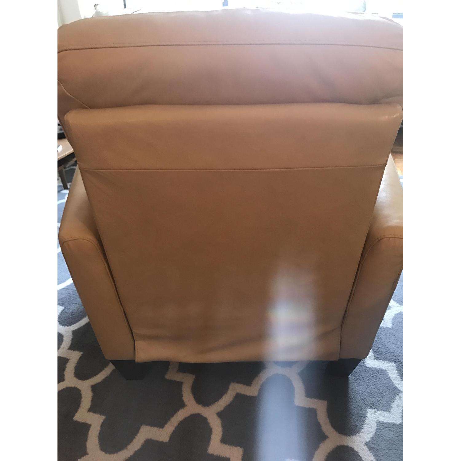 Macy's Almafi Yellow Leather Recliner - image-2