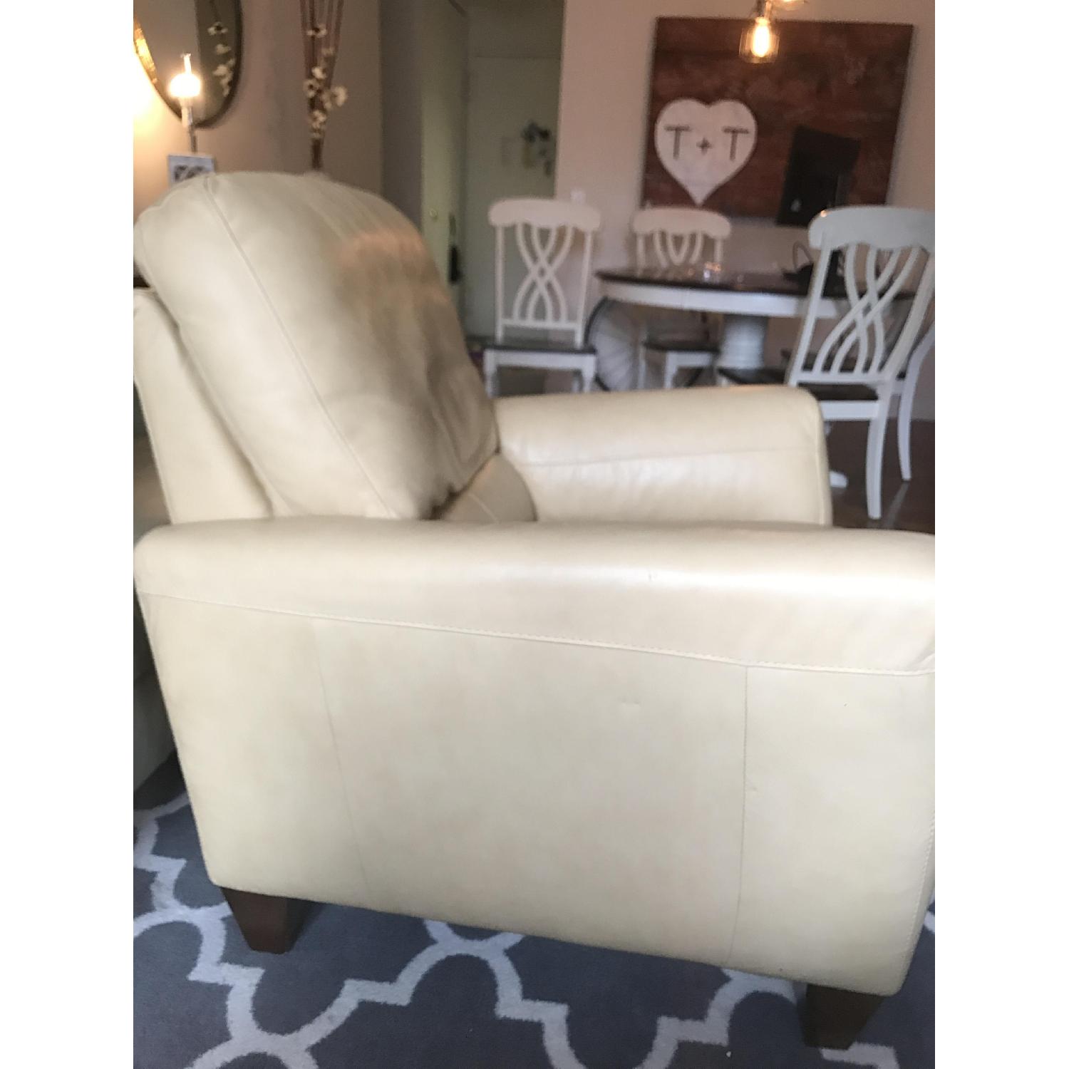 Macy's Almafi Yellow Leather Recliner - image-6