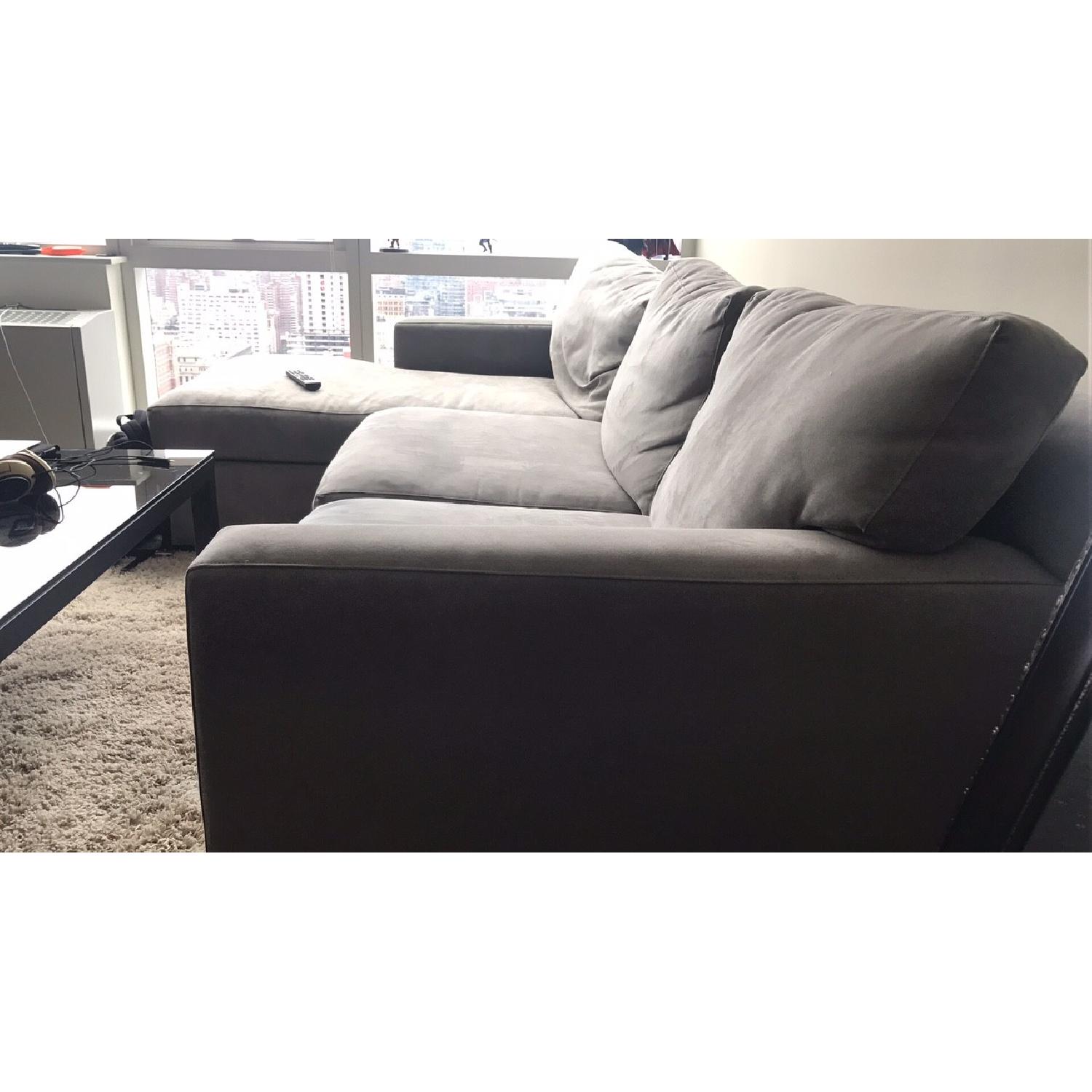 Crate & Barrel Davis 2-Piece Left Arm Chaise Sectional Sofa - image-1