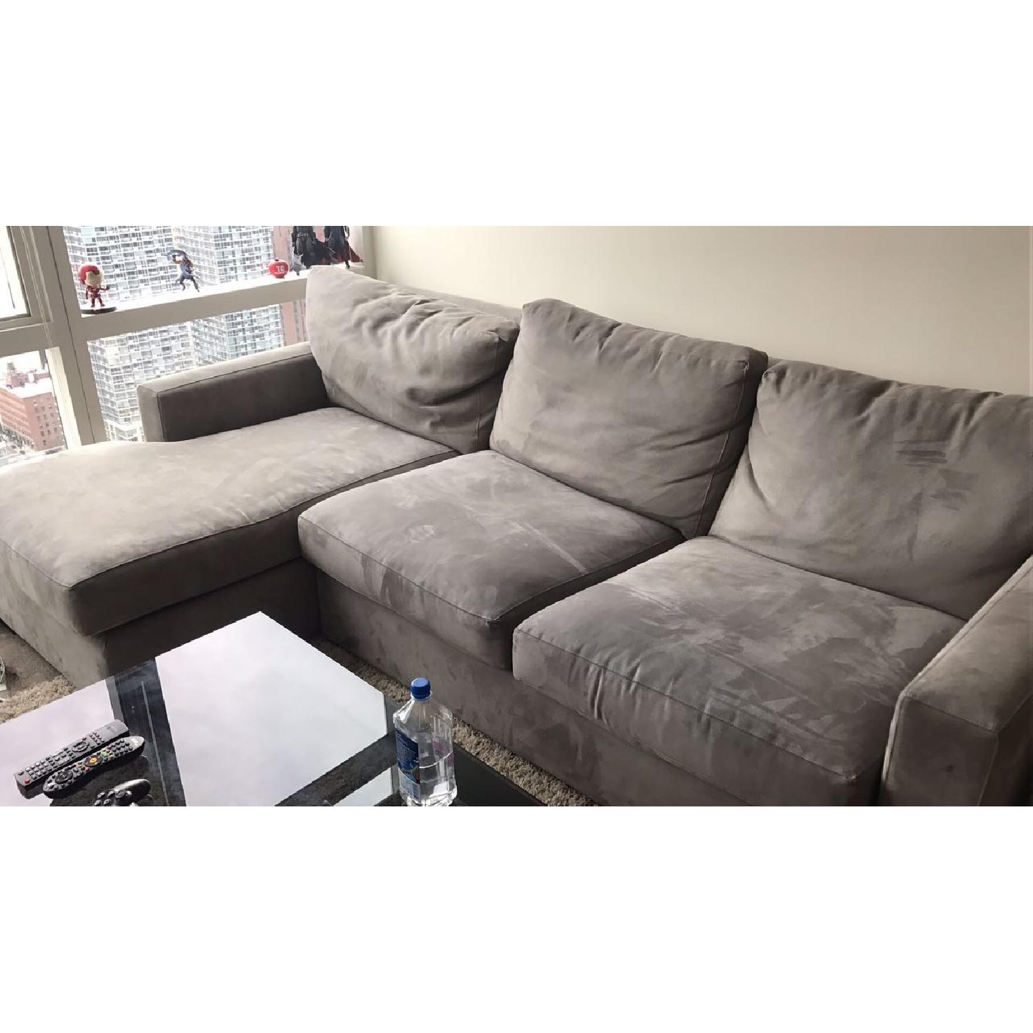 Crate & Barrel Davis 2-Piece Left Arm Chaise Sectional Sofa - image-2