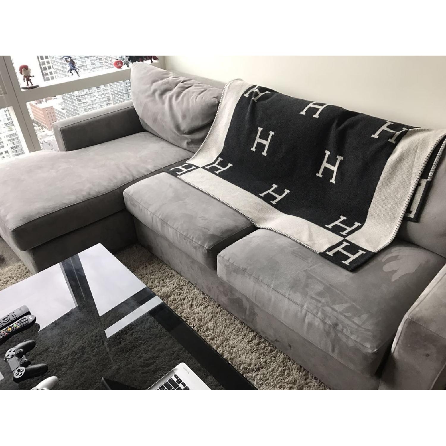 Crate & Barrel Davis 2-Piece Left Arm Chaise Sectional Sofa - image-3