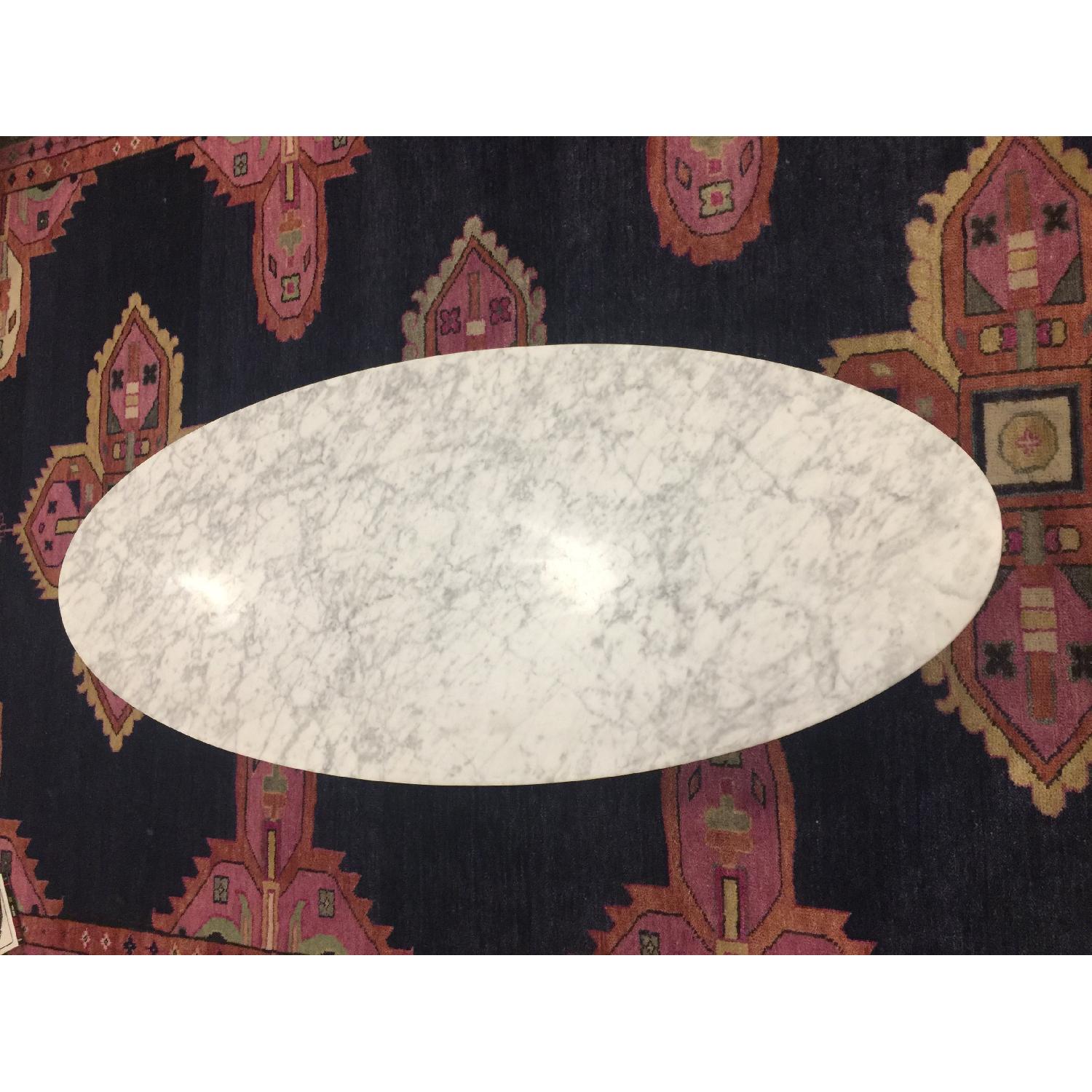 West Elm Reeve MidCentury Oval Coffee Table w/ Marble Top AptDeco