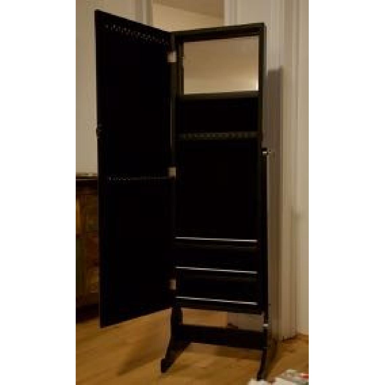 Free Standing Full Length Mirror w/ Jewellery Storage - image-3