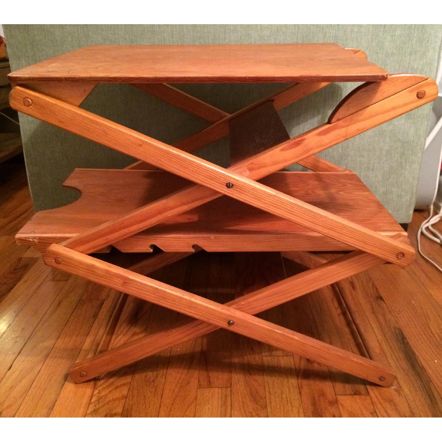 Adjustable Height Folding Side Table - image-6