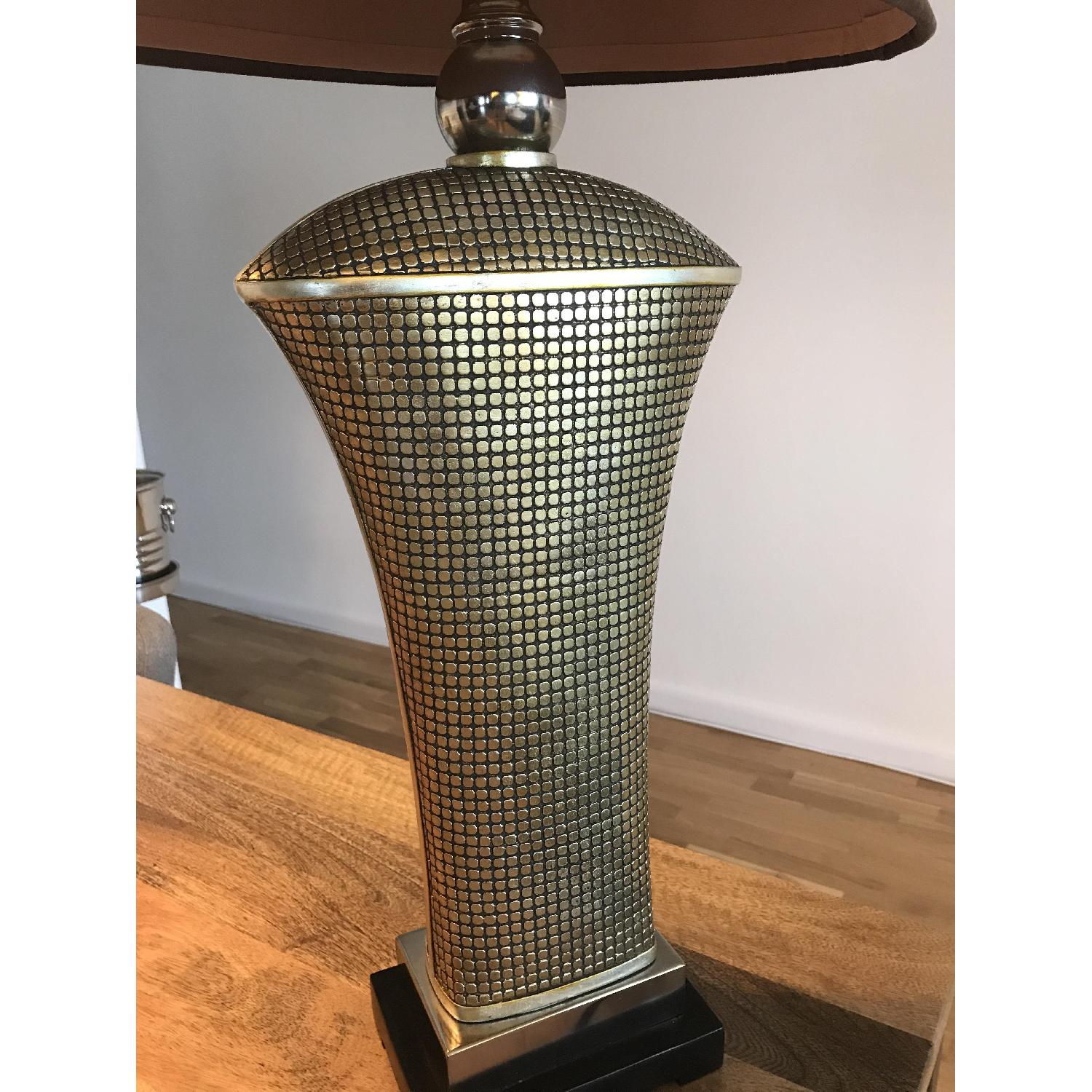 Uttermost Afton Antiqued Silver Champagne Table Lamps - image-3