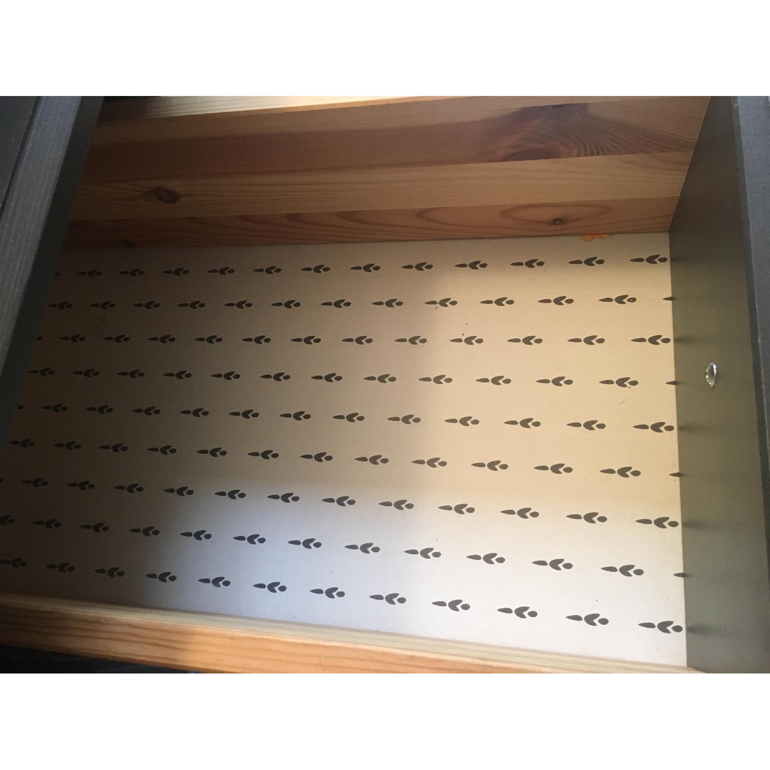 Ikea Edland French Gray Wooden Queen Anne Writing Desk - image-2