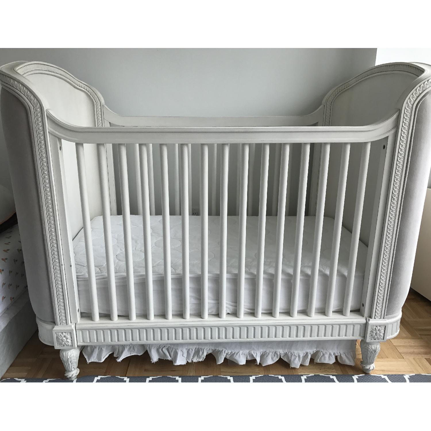 Restoration Hardware Belle Upholstered Crib - image-1