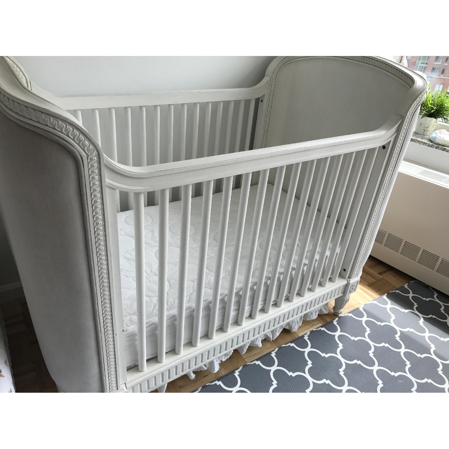 Restoration Hardware Belle Upholstered Crib - image-4