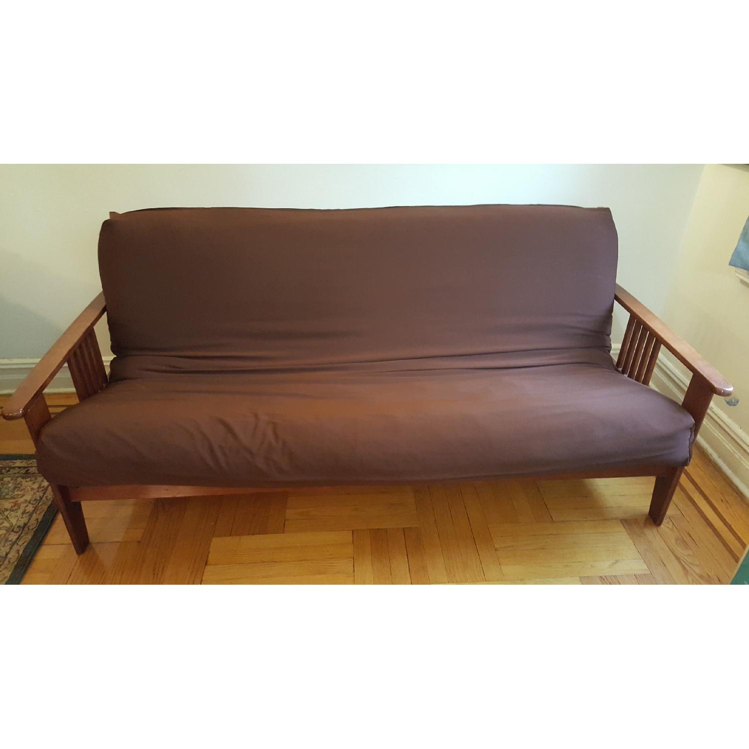 Cherry Wood Futon - image-1
