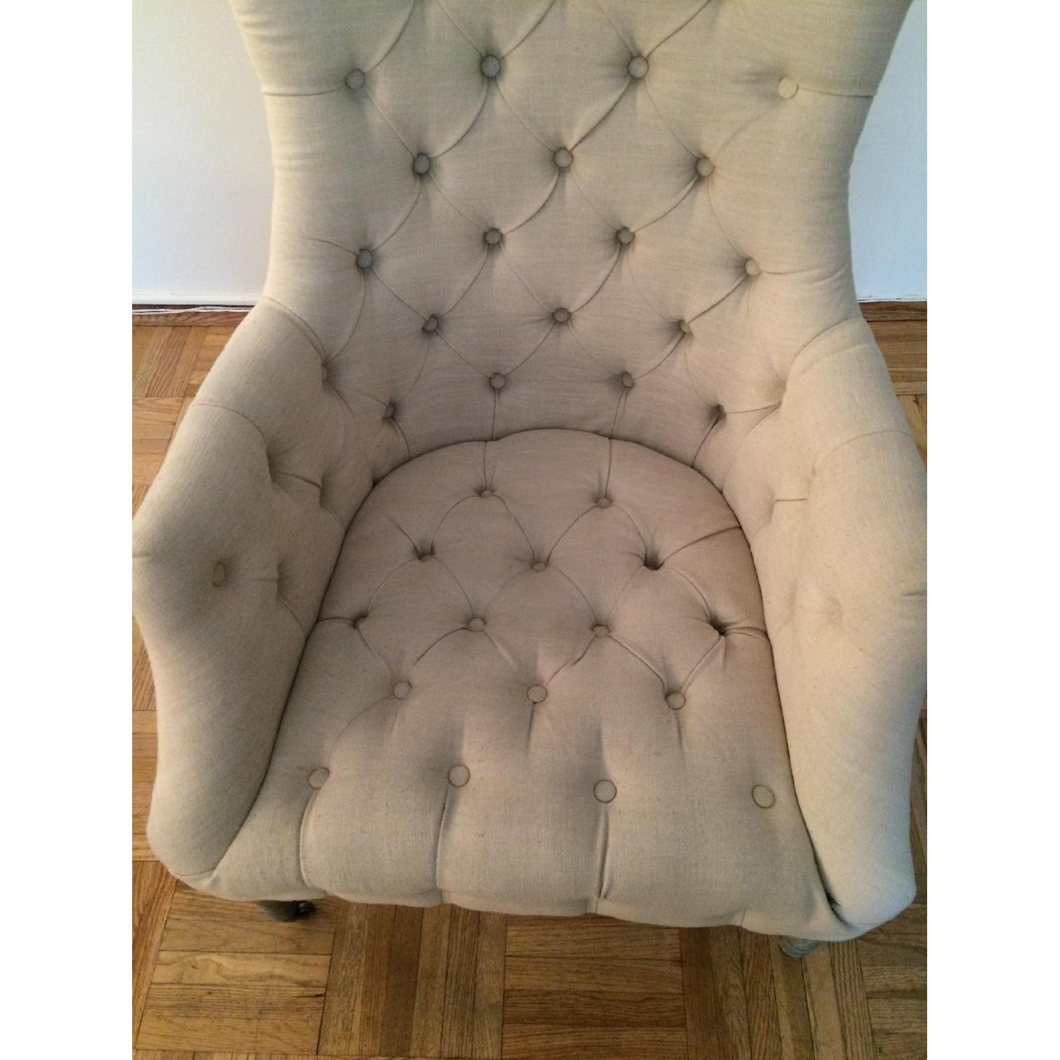 Aidan Gray Tufted Wingback Chair - image-2