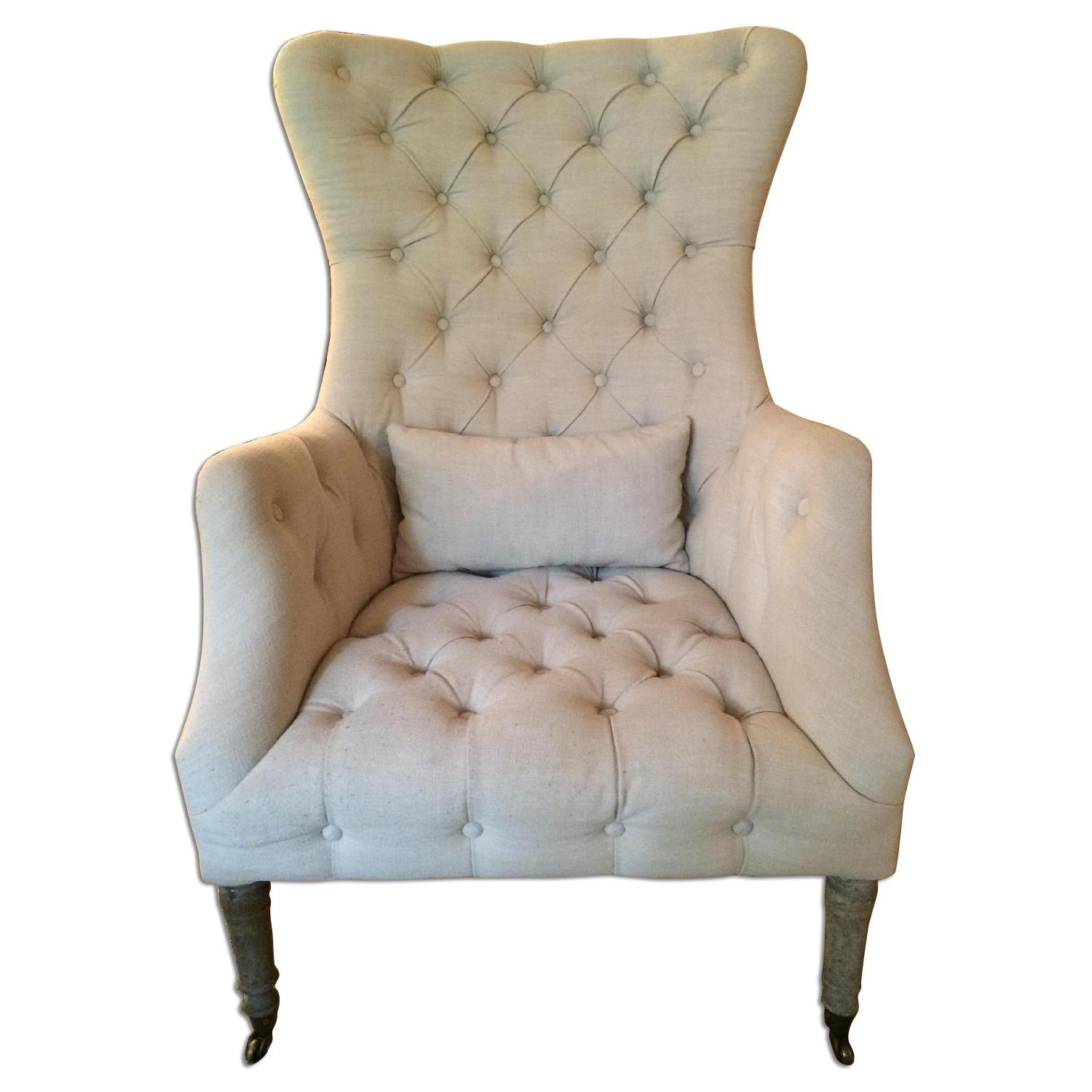 Aidan Gray Tufted Wingback Chair - image-0