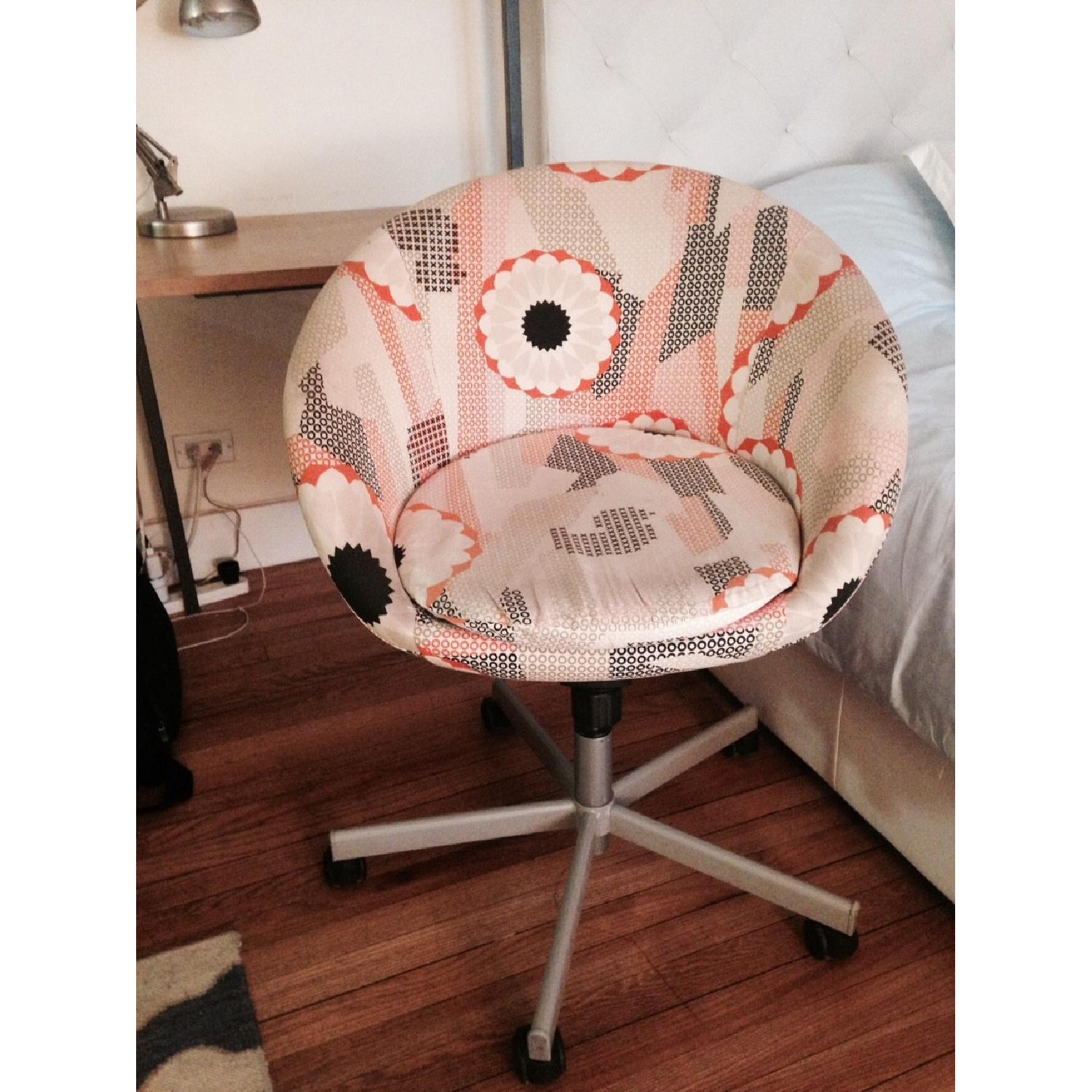 Ikea Art Deco Style Desk Chair On Wheels - image-1